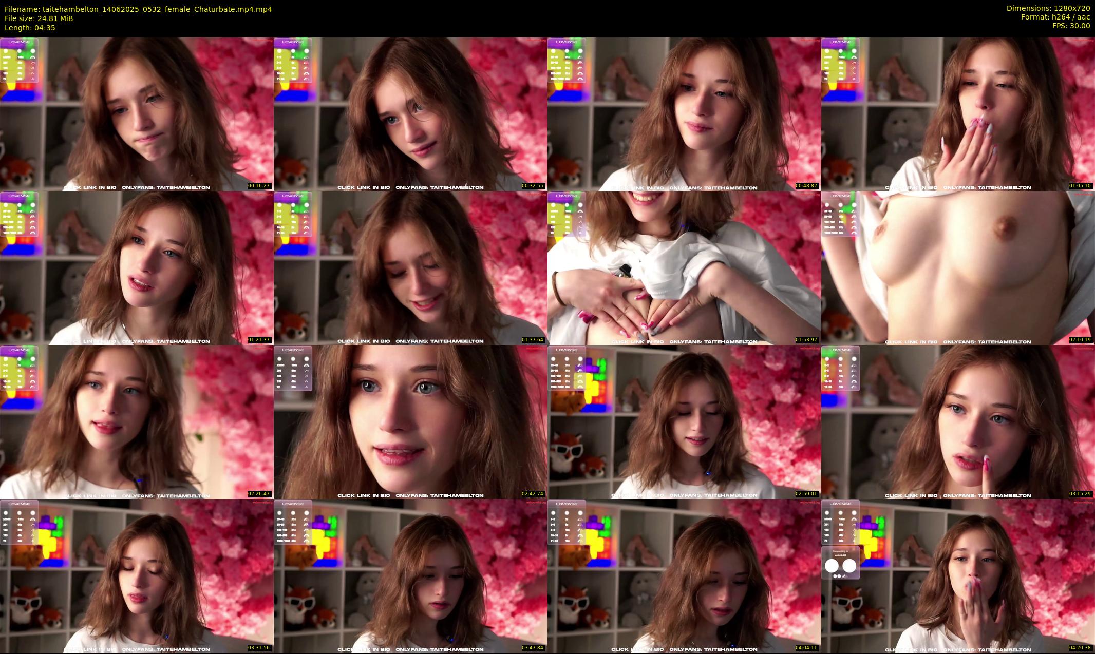taitehambelton — 5 minute Chaturbate female cam show recording, 720p, Jun 14, 2025