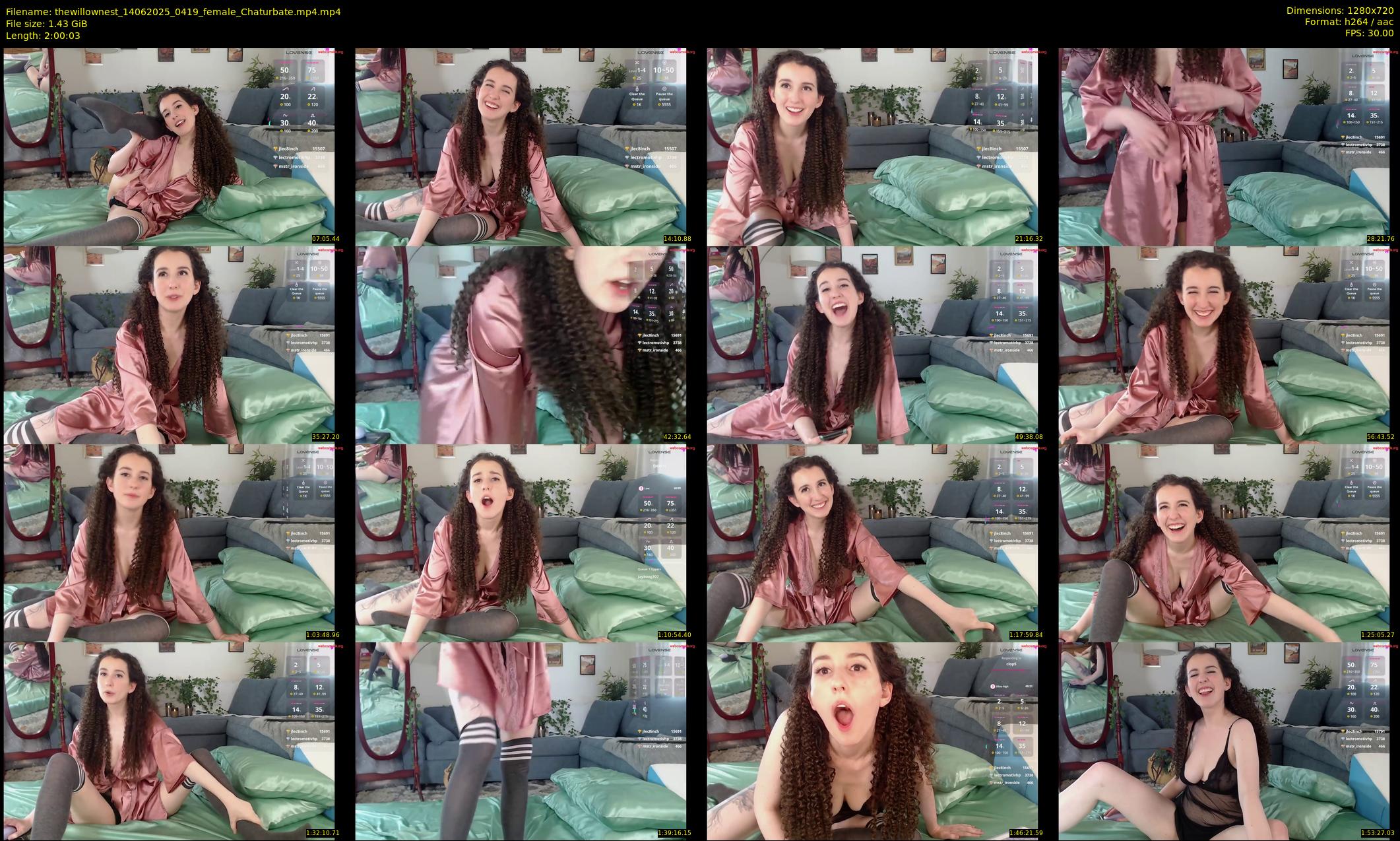 thewillownest — 121 minute Chaturbate female cam show recording, 720p, Jun 14, 2025