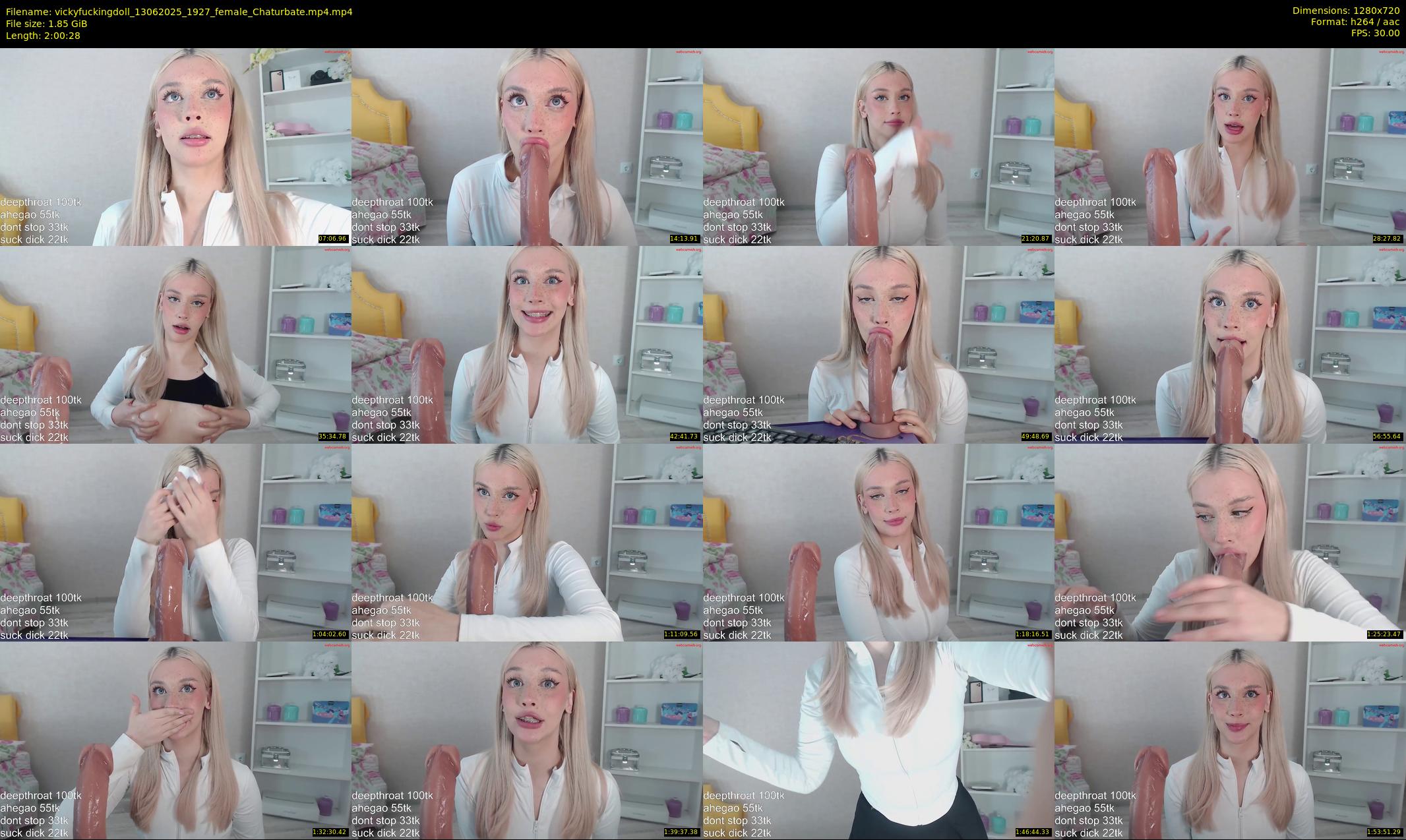 vickyfuckingdoll — 121 minute Chaturbate female cam show recording, 720p, Jun 13, 2025