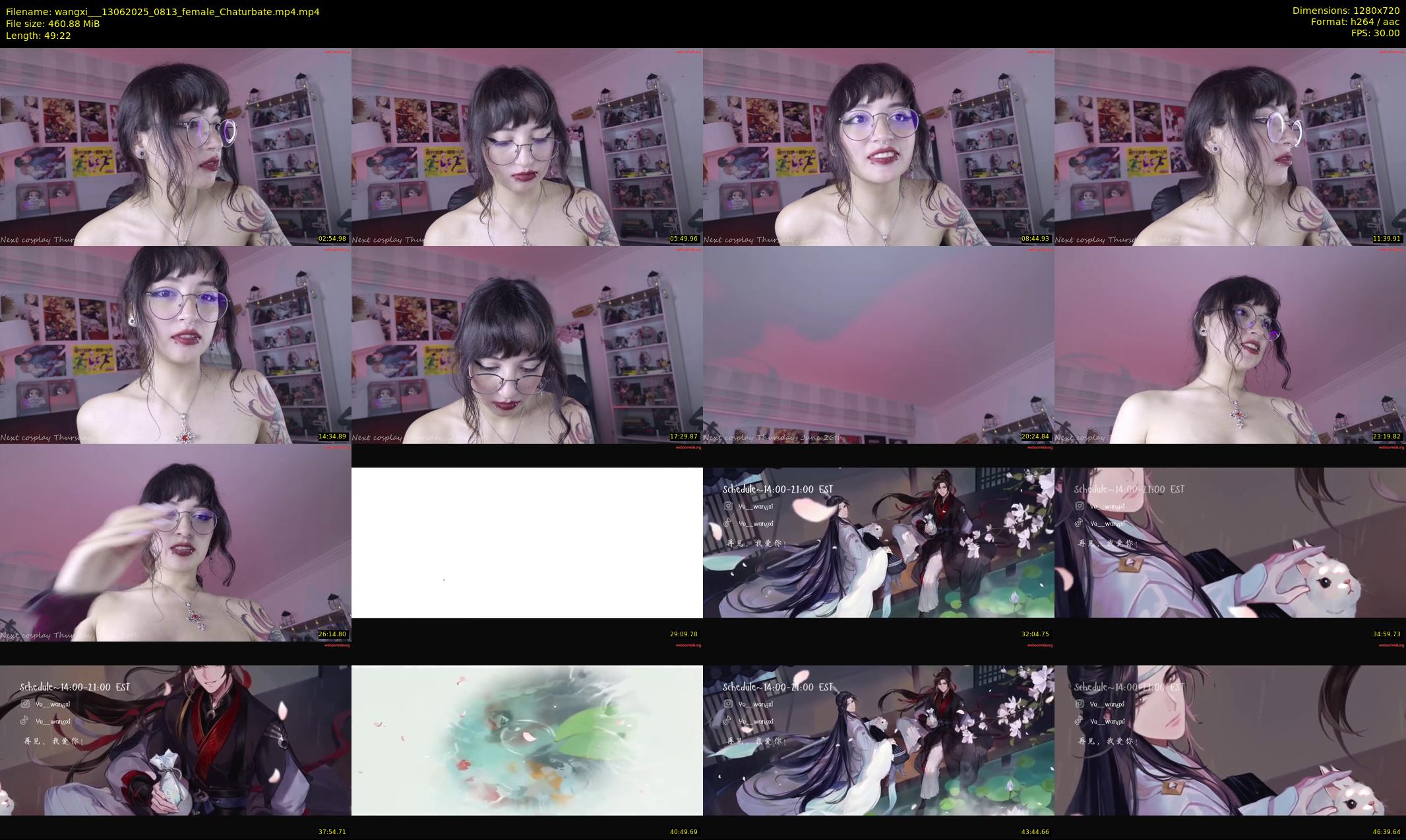 wangxi__ — 50 minute Chaturbate female cam show recording, 720p, Jun 13, 2025