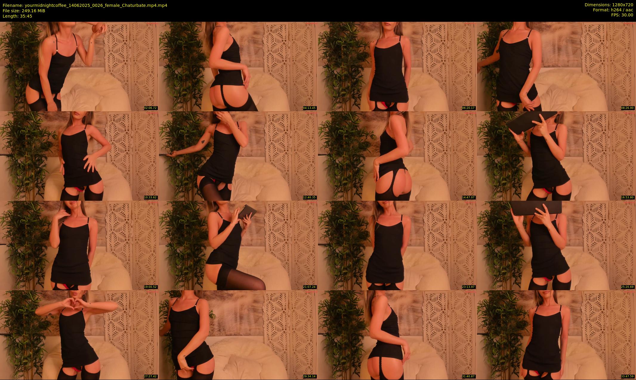 yourmidnightcoffee — 36 minute Chaturbate female cam show recording, 720p, Jun 14, 2025