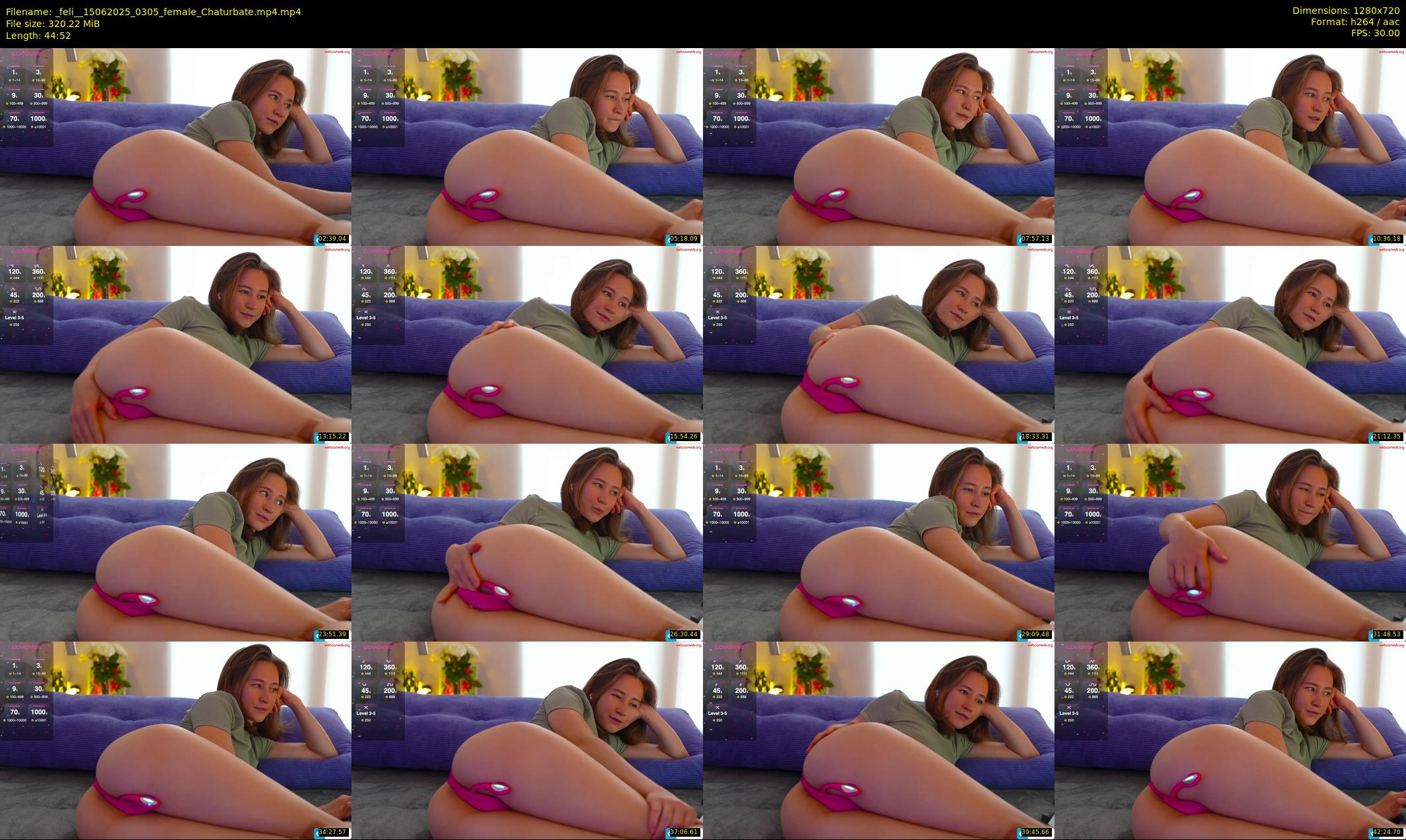 _feli_ — 45 minute Chaturbate female cam show recording, 720p, Jun 15, 2025