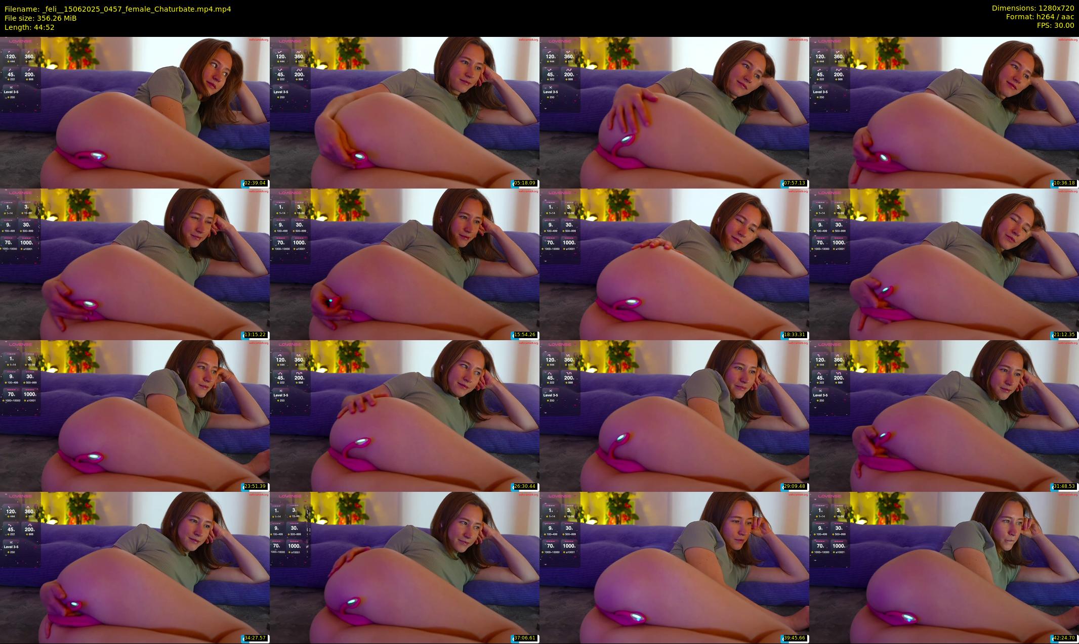 _feli_ — 45 minute Chaturbate female cam show recording, 720p, Jun 15, 2025