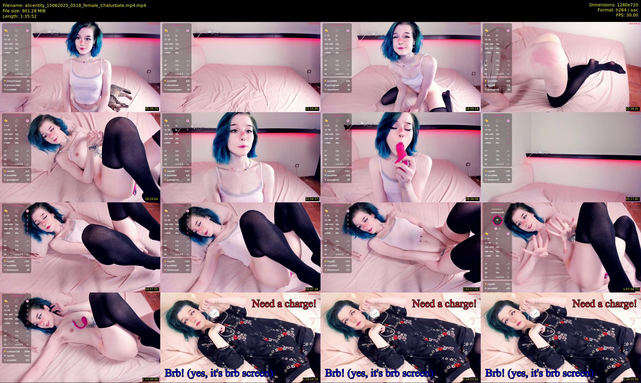 alicentity — 96 minute Chaturbate female cam show recording, 720p, Jun 15, 2025