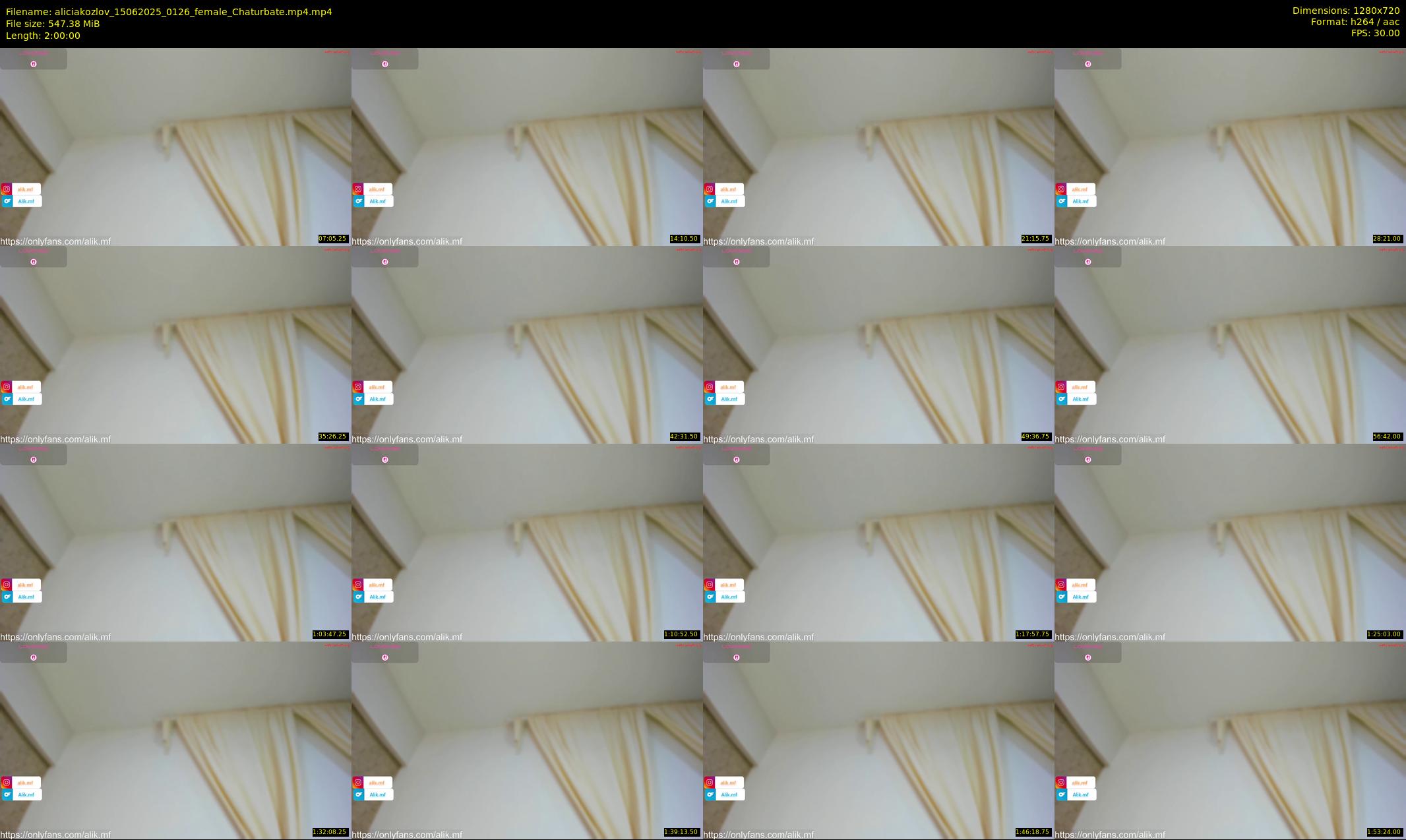 aliciakozlov — 120 minute Chaturbate female cam show recording, 720p, Jun 15, 2025