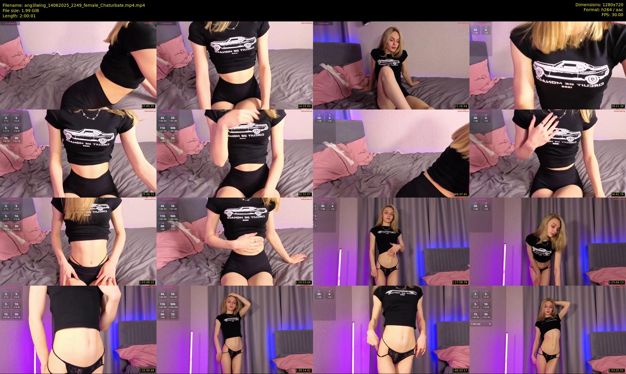 ang3lwing — 121 minute Chaturbate female cam show recording, 720p, Jun 14, 2025