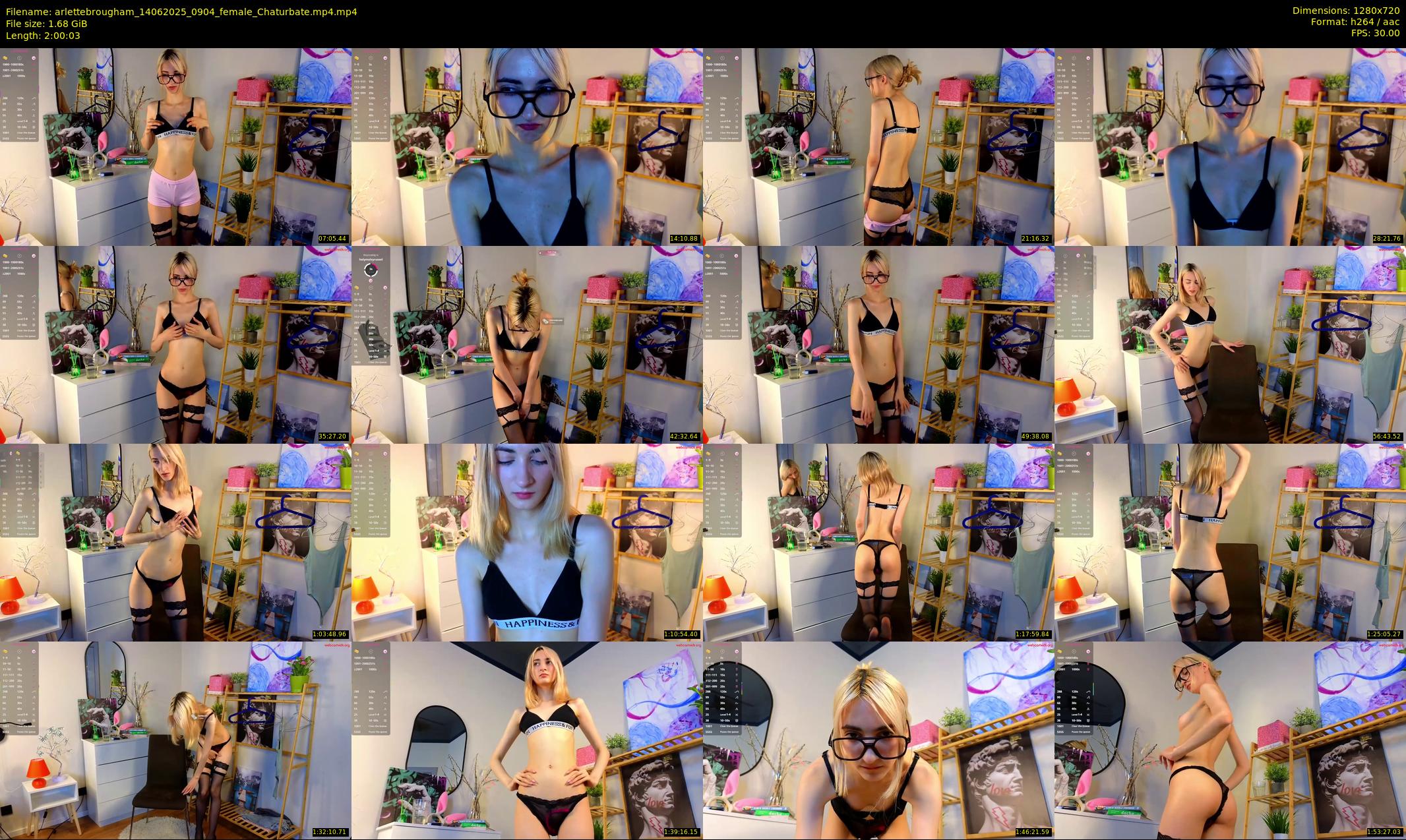 arlettebrougham — 121 minute Chaturbate female cam show recording, 720p, Jun 14, 2025