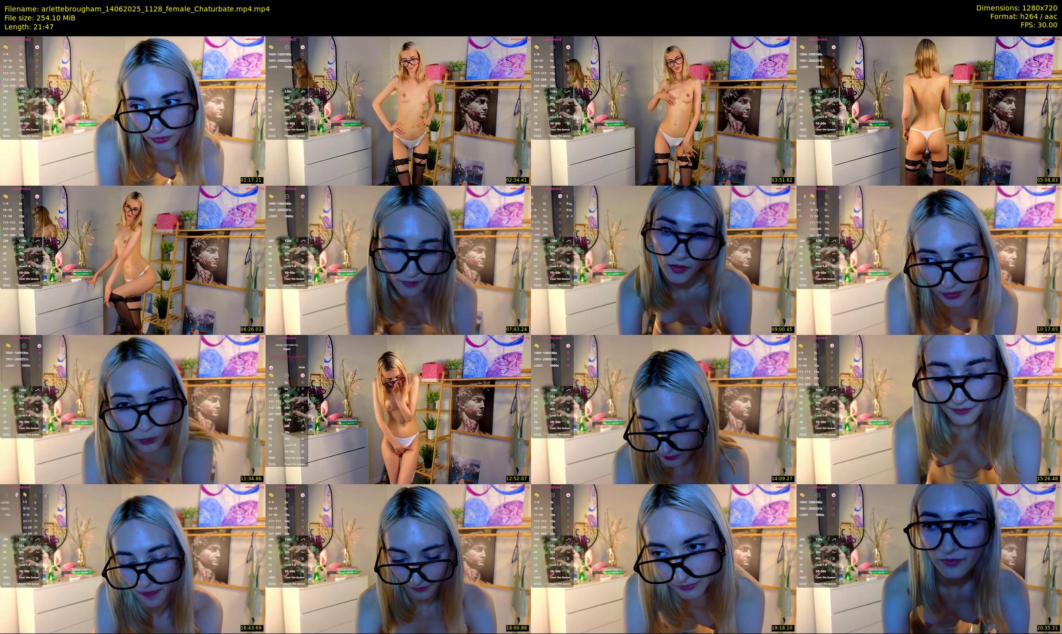 arlettebrougham — 22 minute Chaturbate female cam show recording, 720p, Jun 14, 2025