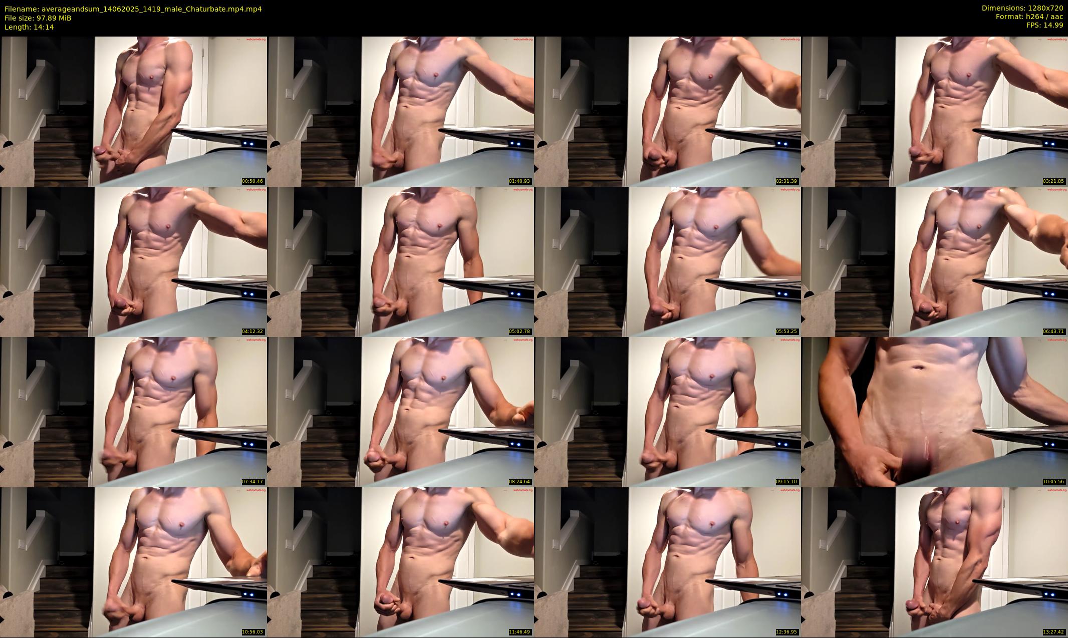 averageandsum — 15 minute Chaturbate male cam show recording, 720p, Jun 14, 2025