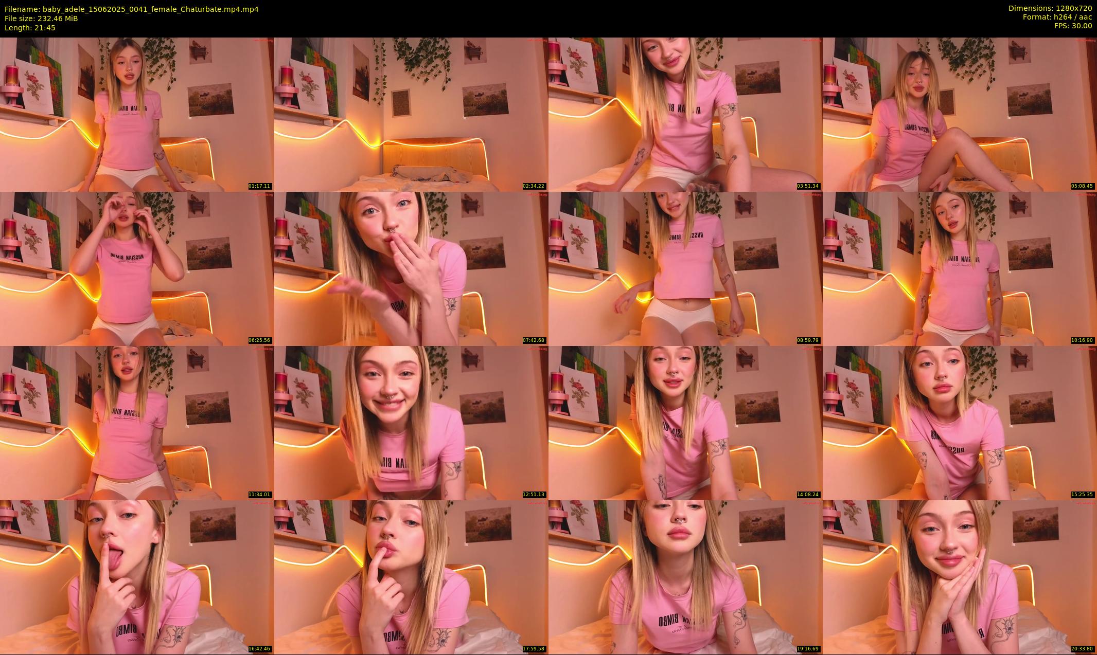 baby_adele — 22 minute Chaturbate female cam show recording, 720p, Jun 15, 2025