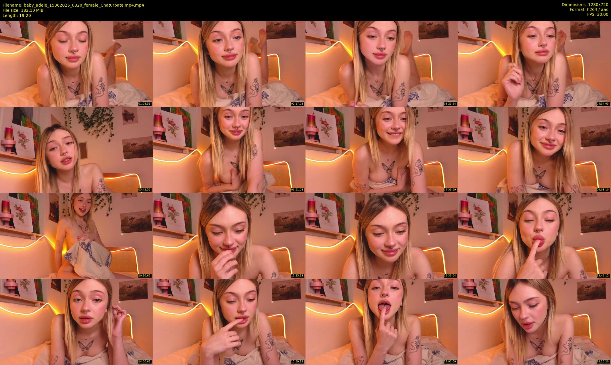 baby_adele — 20 minute Chaturbate female cam show recording, 720p, Jun 15, 2025