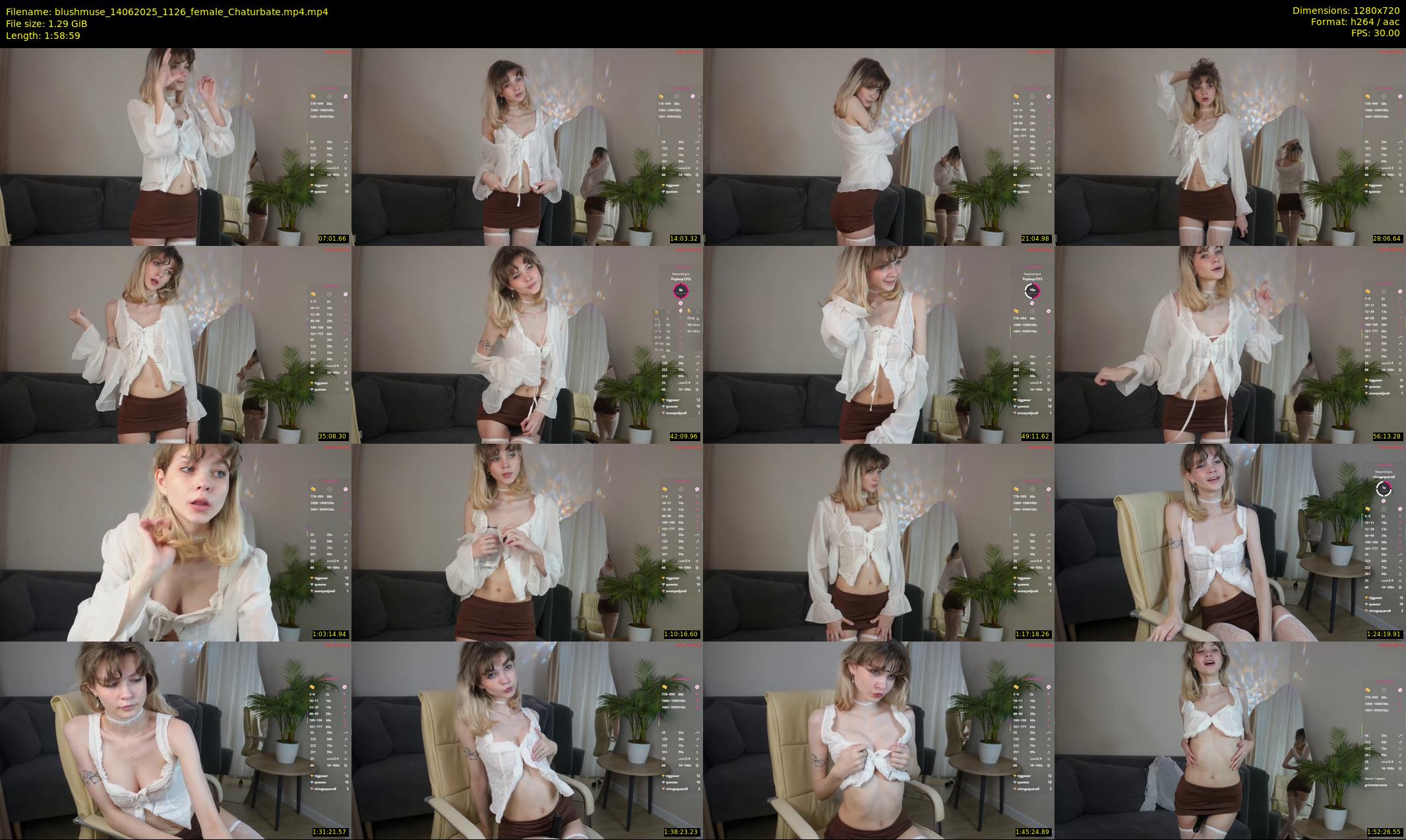 blushmuse — 119 minute Chaturbate female cam show recording, 720p, Jun 14, 2025