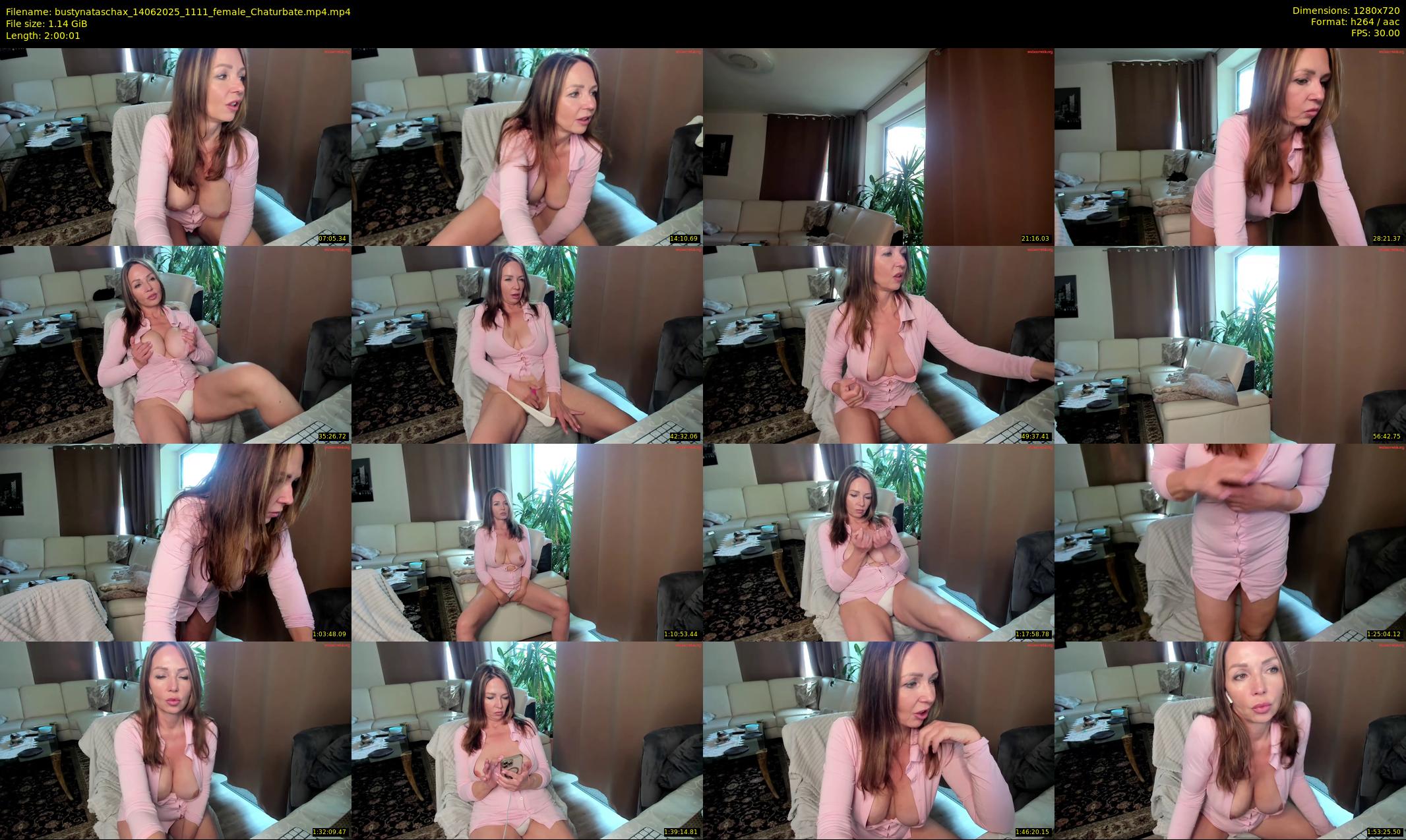 bustynataschax — 121 minute Chaturbate female cam show recording, 720p, Jun 14, 2025