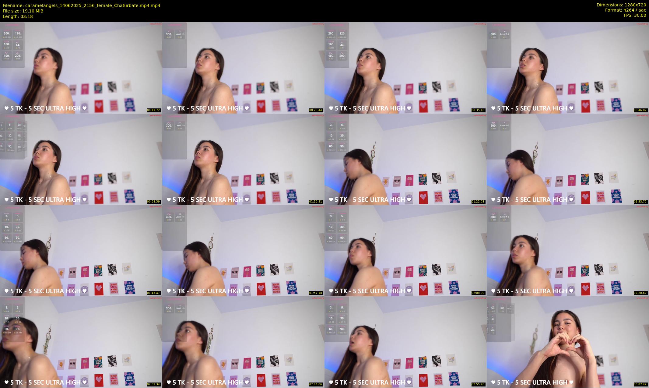 caramelangels — 4 minute Chaturbate female cam show recording, 720p, Jun 14, 2025