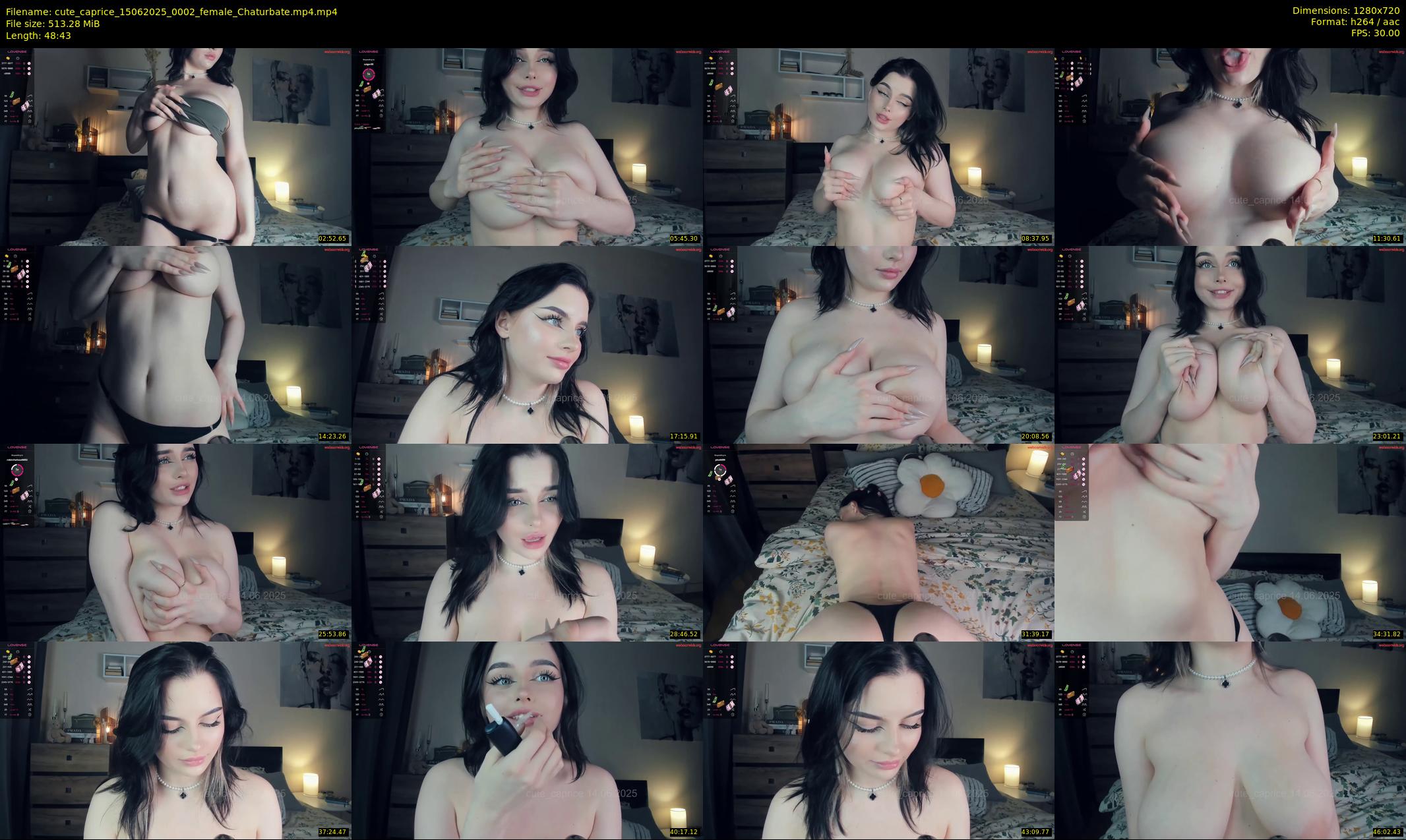 cute_caprice — 49 minute Chaturbate female cam show recording, 720p, Jun 15, 2025