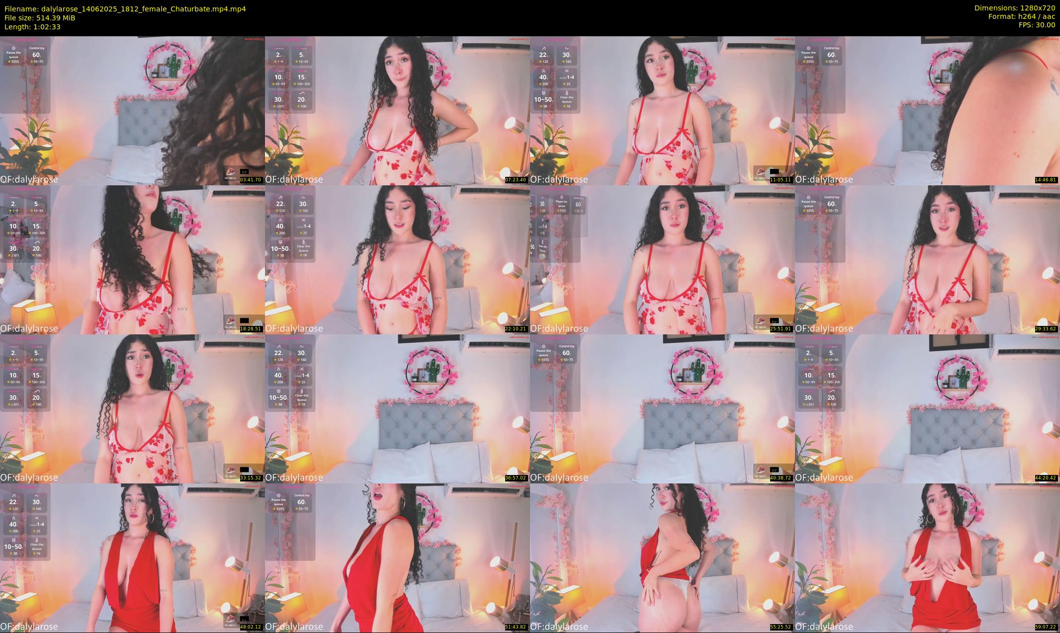 dalylarose — 63 minute Chaturbate female cam show recording, 720p, Jun 14, 2025