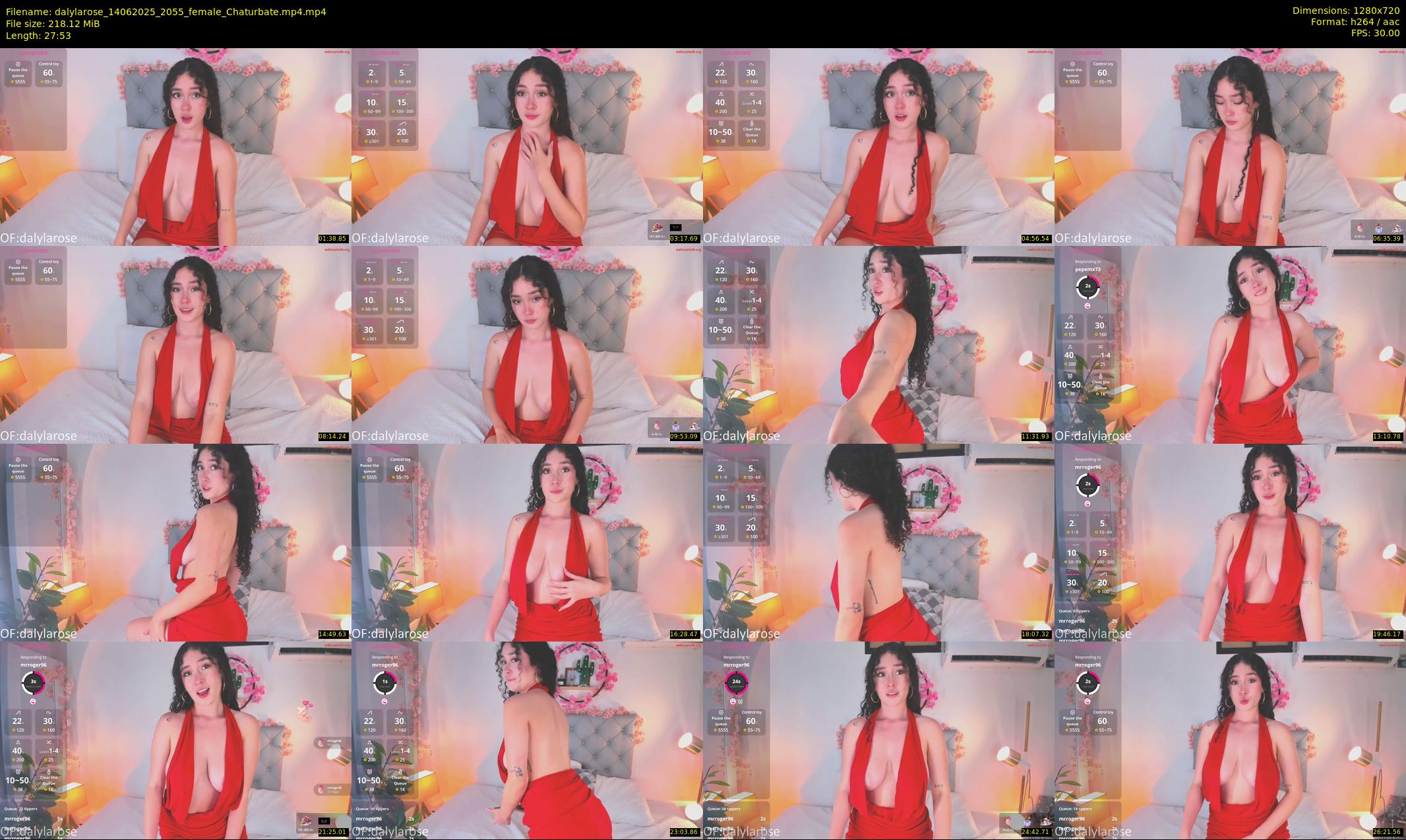dalylarose — 28 minute Chaturbate female cam show recording, 720p, Jun 14, 2025