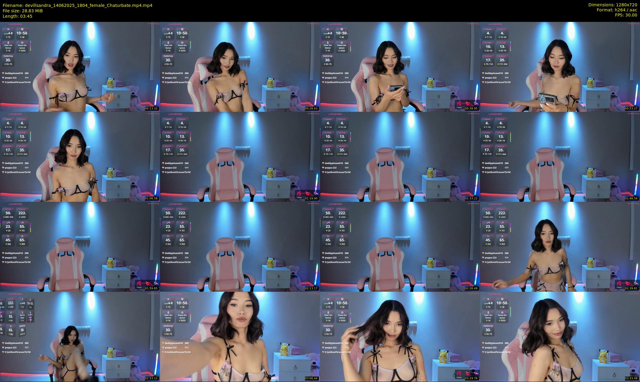 devillsandra — 4 minute Chaturbate female cam show recording, 720p, Jun 14, 2025