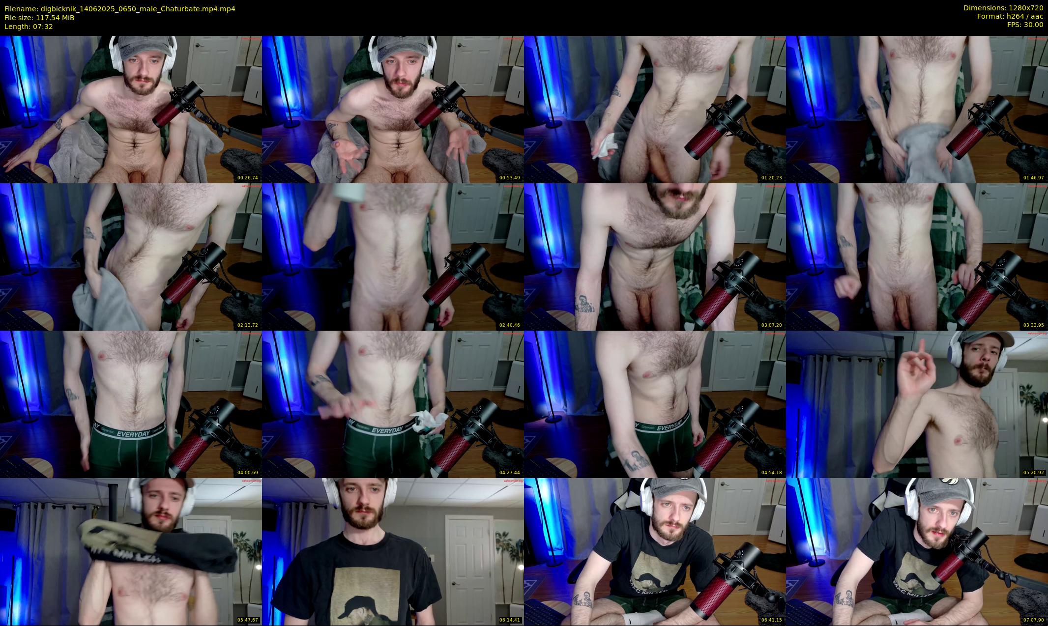 digbicknik — 8 minute Chaturbate male cam show recording, 720p, Jun 14, 2025