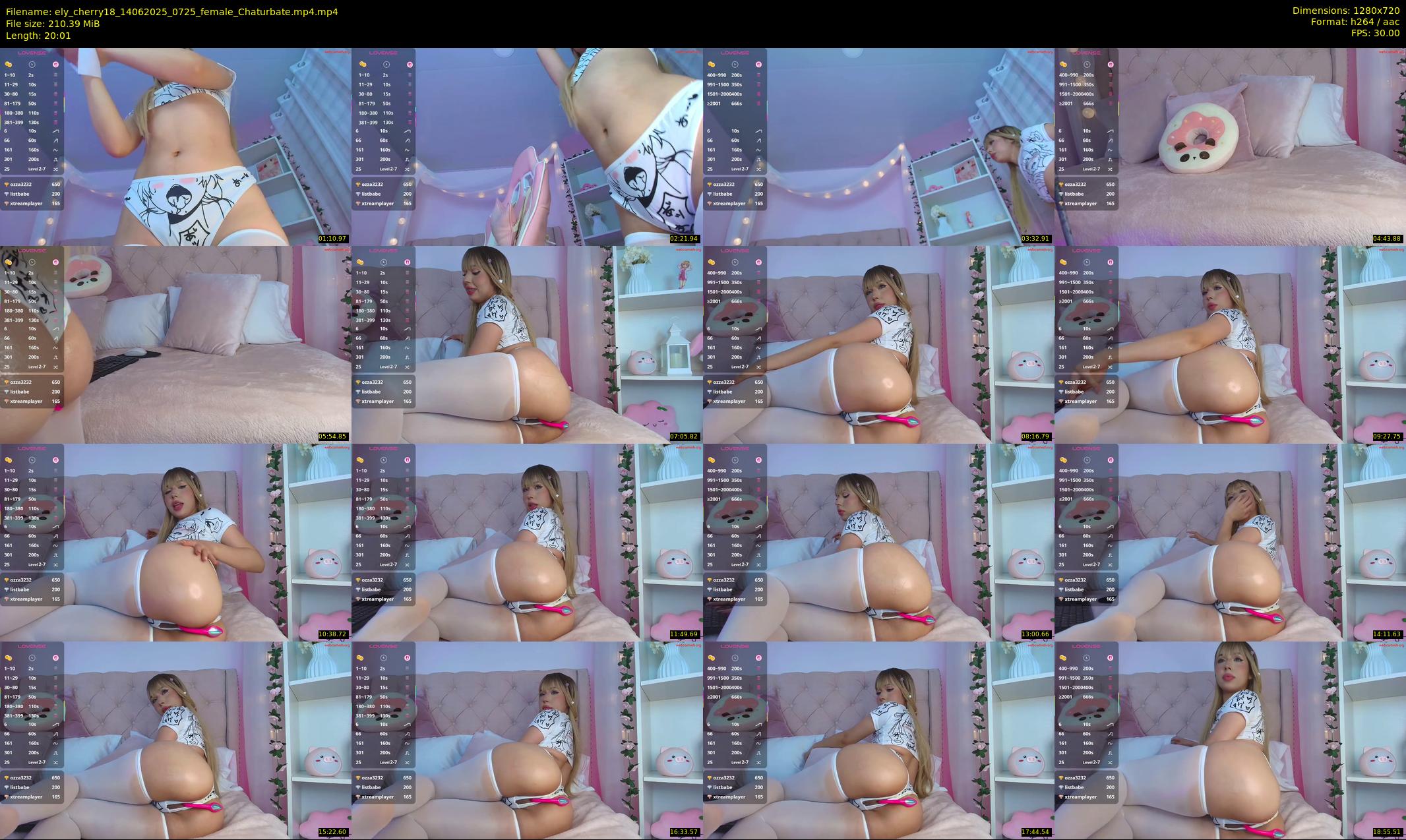 ely_cherry18 — 21 minute Chaturbate female cam show recording, 720p, Jun 14, 2025