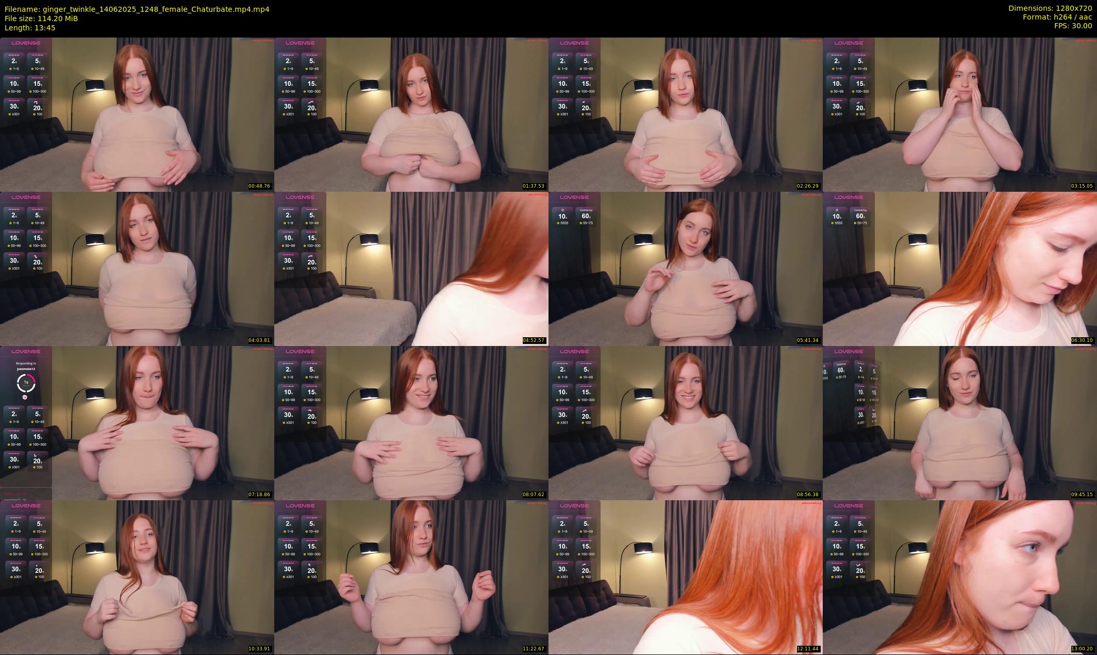 ginger_twinkle — 14 minute Chaturbate female cam show recording, 720p, Jun 14, 2025