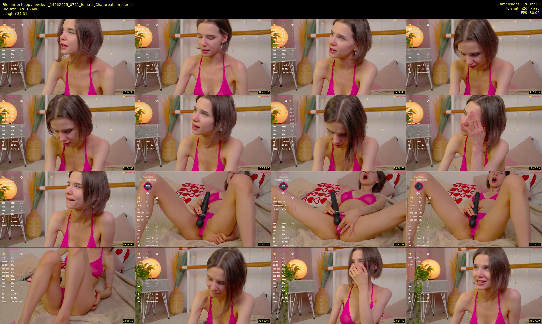 happynewdear — 38 minute Chaturbate female cam show recording, 720p, Jun 14, 2025