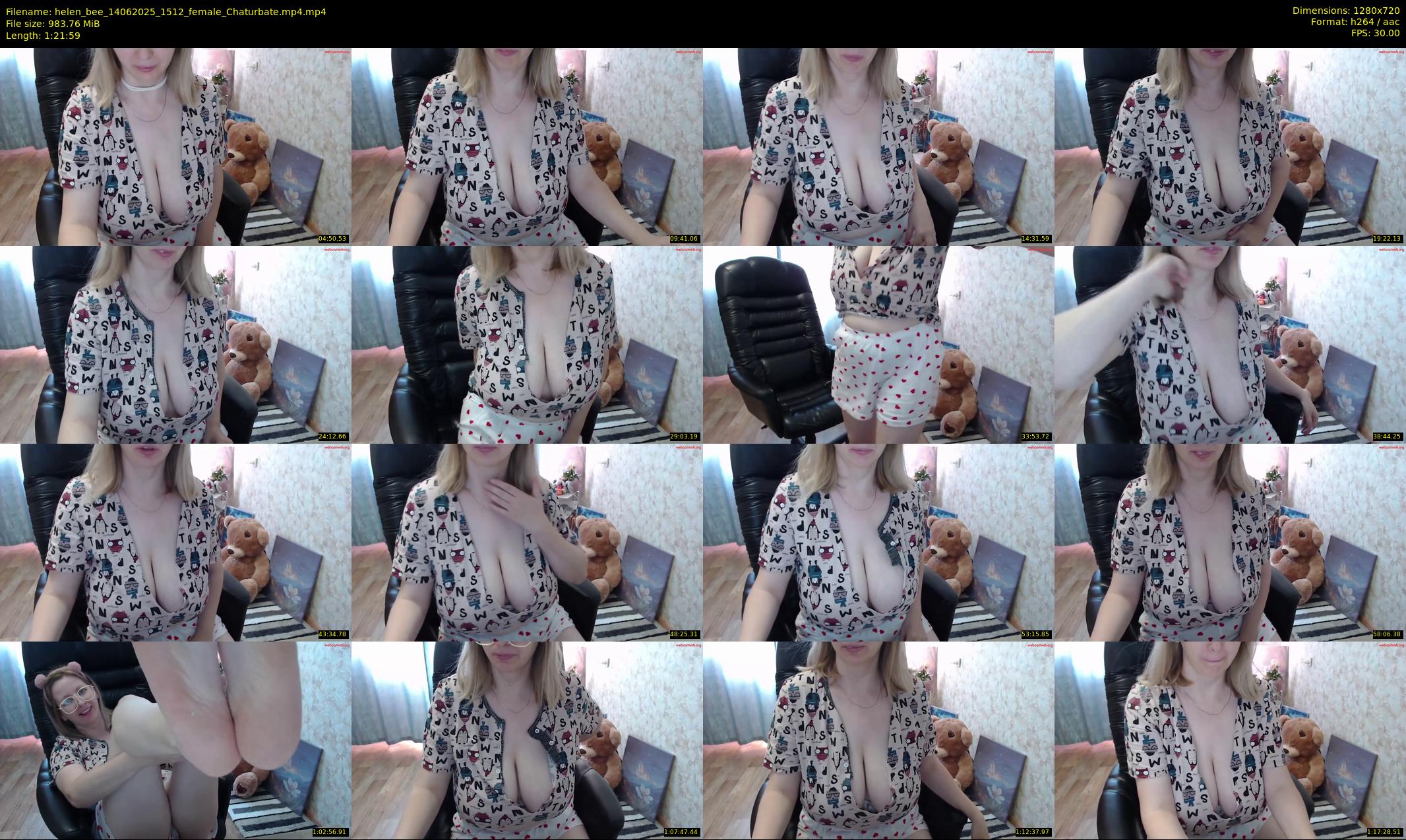 helen_bee — 82 minute Chaturbate female cam show recording, 720p, Jun 14, 2025