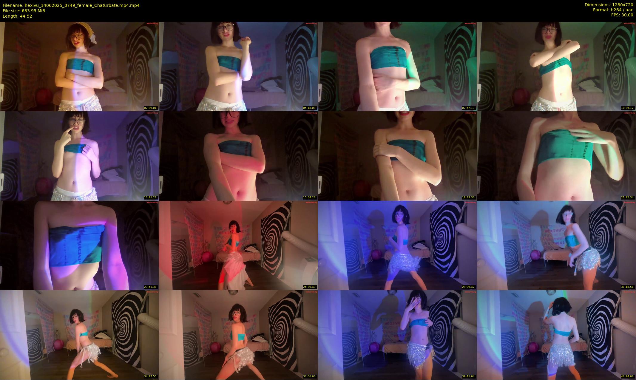 hexivu — 45 minute Chaturbate female cam show recording, 720p, Jun 14, 2025