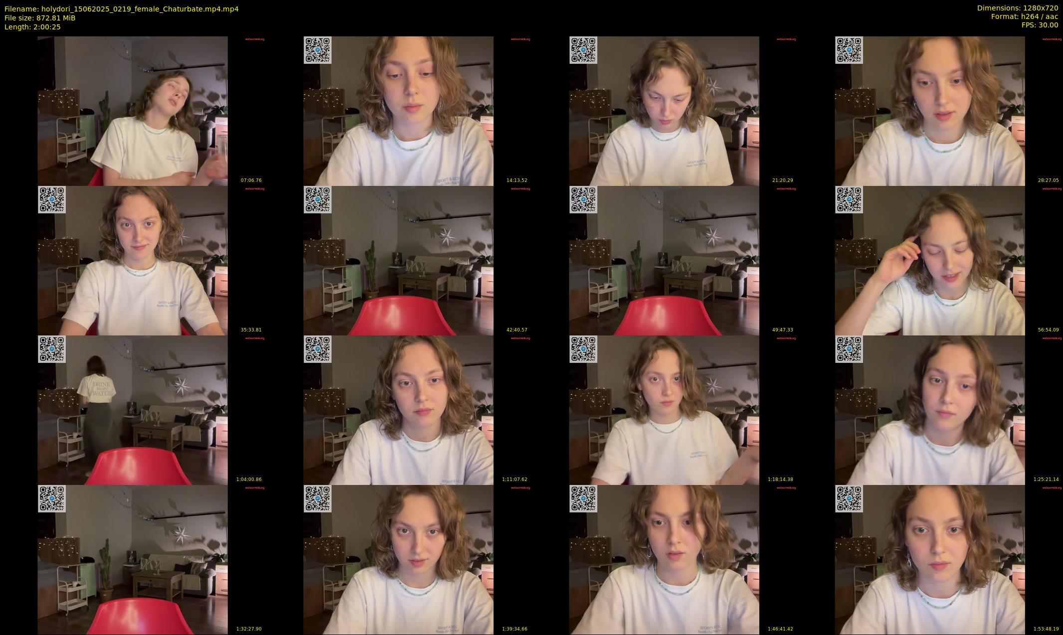 holydori — 121 minute Chaturbate female cam show recording, 720p, Jun 15, 2025