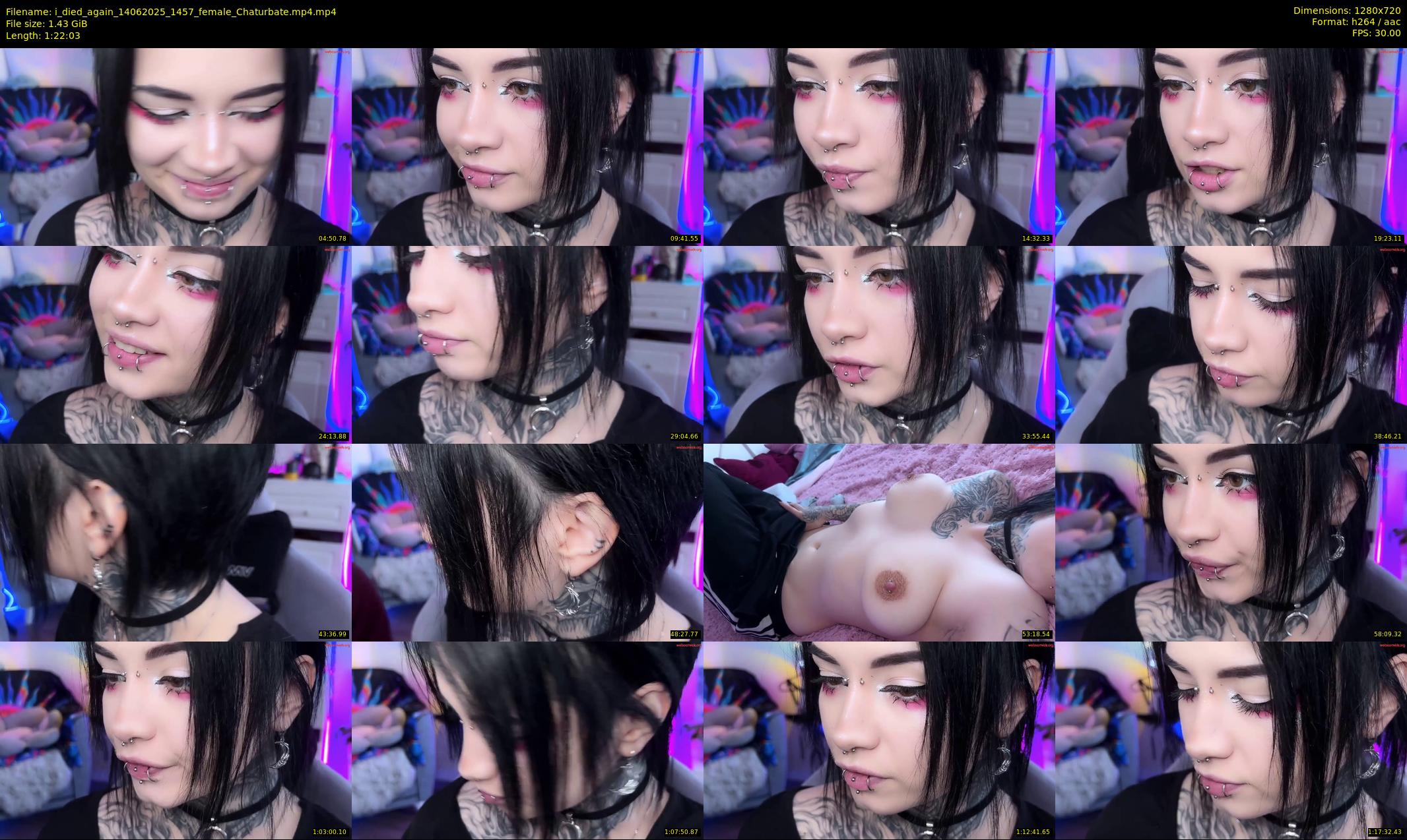 i_died_again — 83 minute Chaturbate female cam show recording, 720p, Jun 14, 2025
