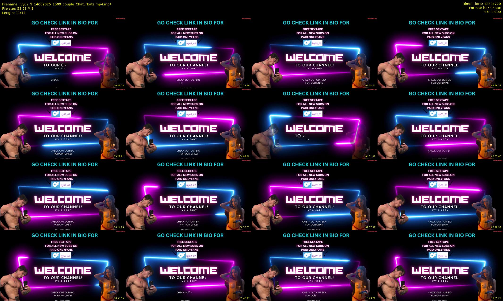 ivy69_9 — 12 minute Chaturbate couple cam show recording, 720p, Jun 14, 2025