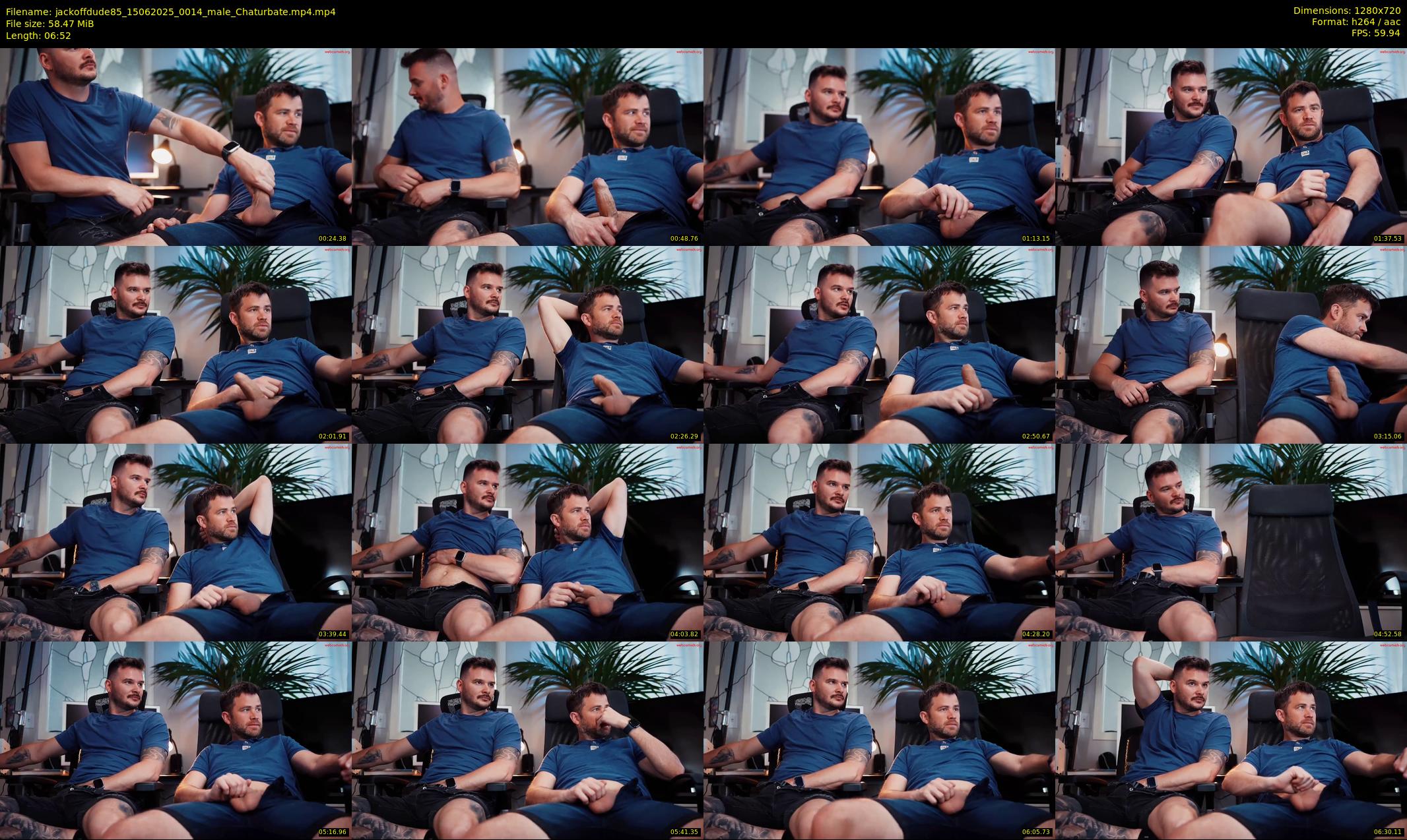 jackoffdude85 — 7 minute Chaturbate male cam show recording, 720p, Jun 15, 2025