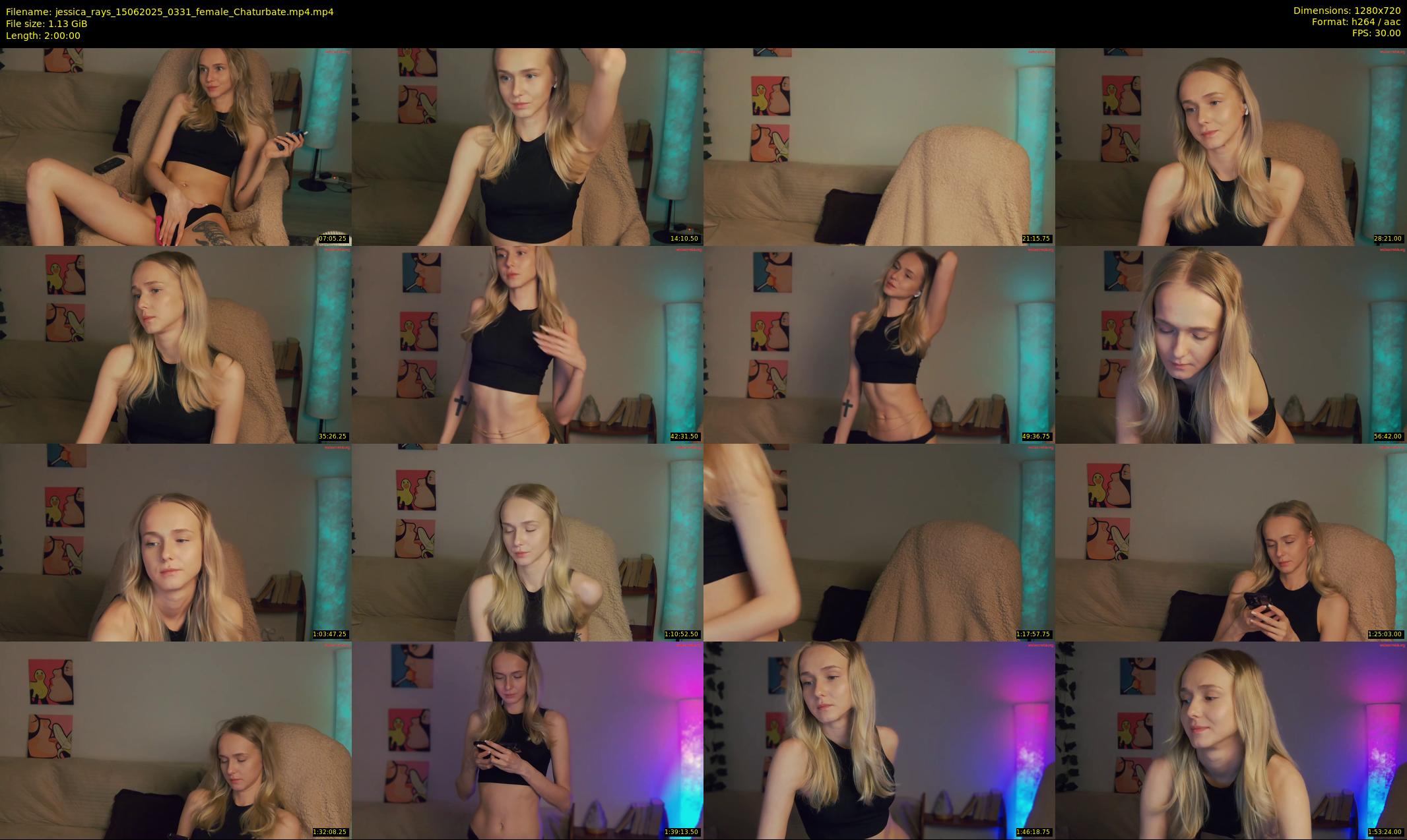 jessica_rays — 120 minute Chaturbate couple cam show recording, 720p, Jun 15, 2025