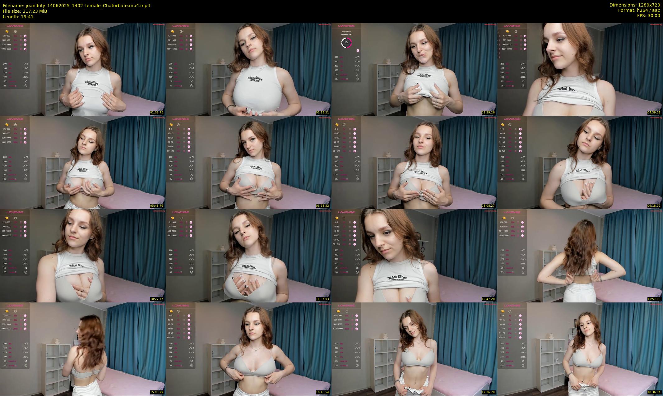 joanduty — 20 minute Chaturbate female cam show recording, 720p, Jun 14, 2025