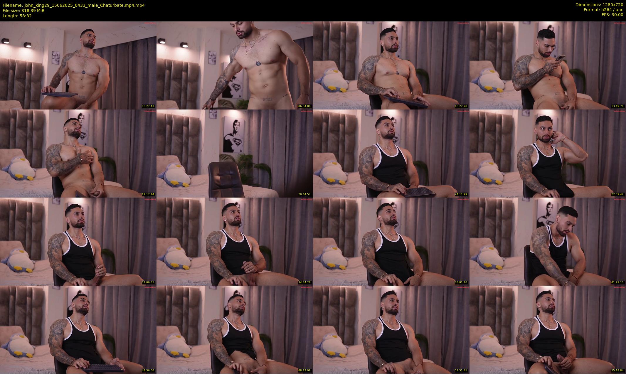 john_king29 — 59 minute Chaturbate male cam show recording, 720p, Jun 15, 2025