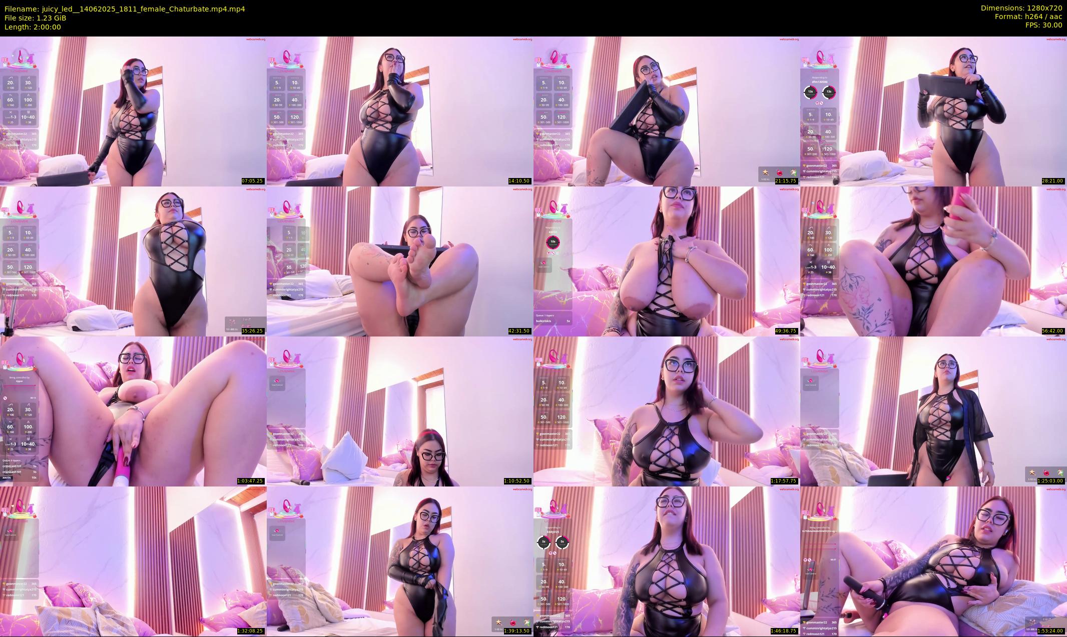 juicy_led_ — 120 minute Chaturbate female cam show recording, 720p, Jun 14, 2025