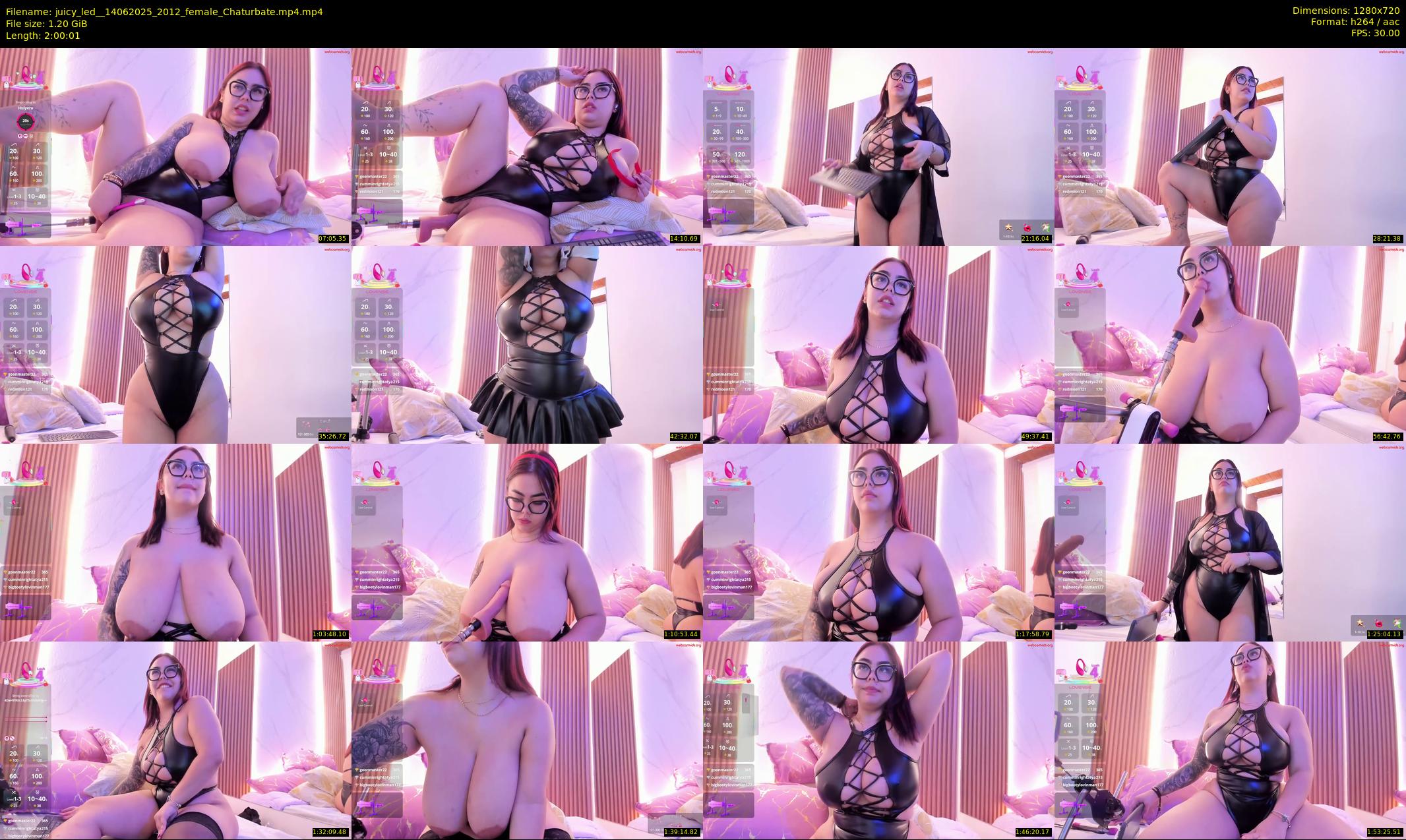 juicy_led_ — 121 minute Chaturbate female cam show recording, 720p, Jun 14, 2025