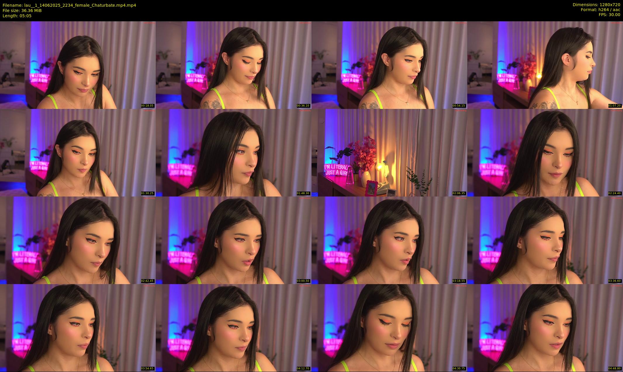 lau__1 — 6 minute Chaturbate female cam show recording, 720p, Jun 14, 2025