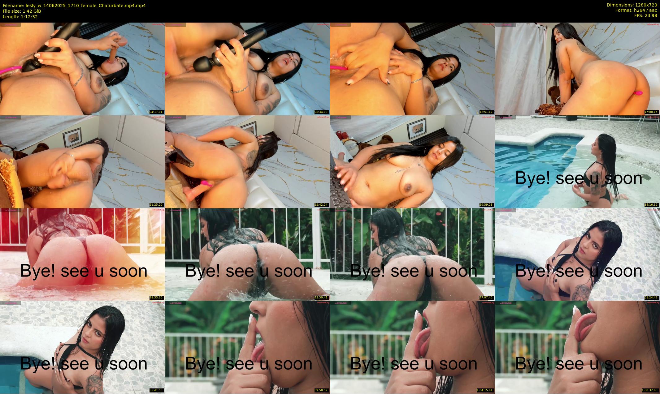 lesly_w — 73 minute Chaturbate female cam show recording, 720p, Jun 14, 2025