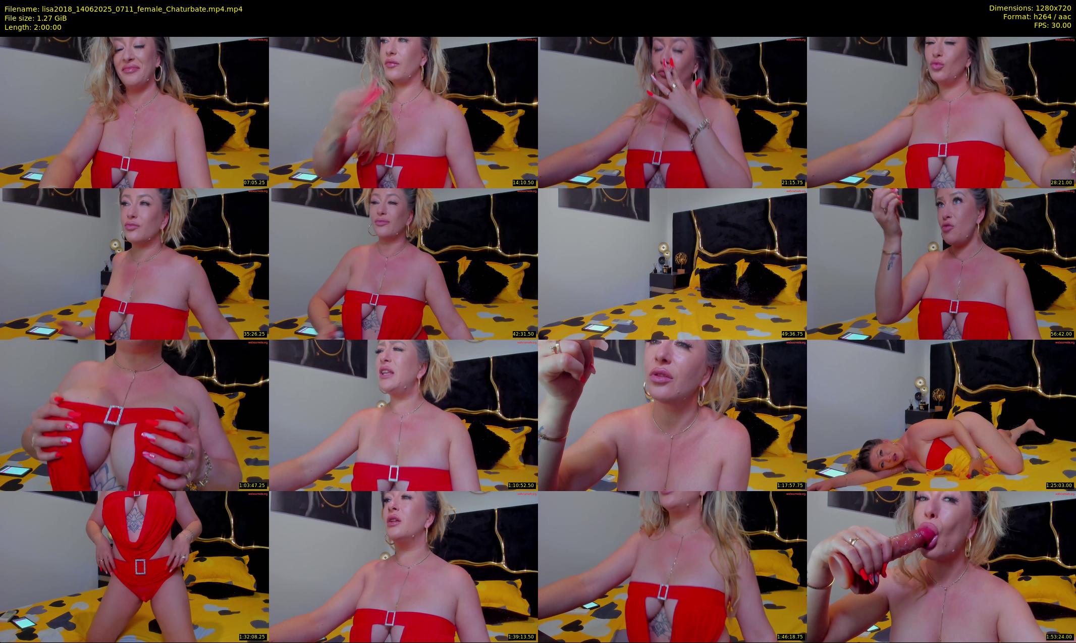 lisa2018 — 120 minute Chaturbate female cam show recording, 720p, Jun 14, 2025