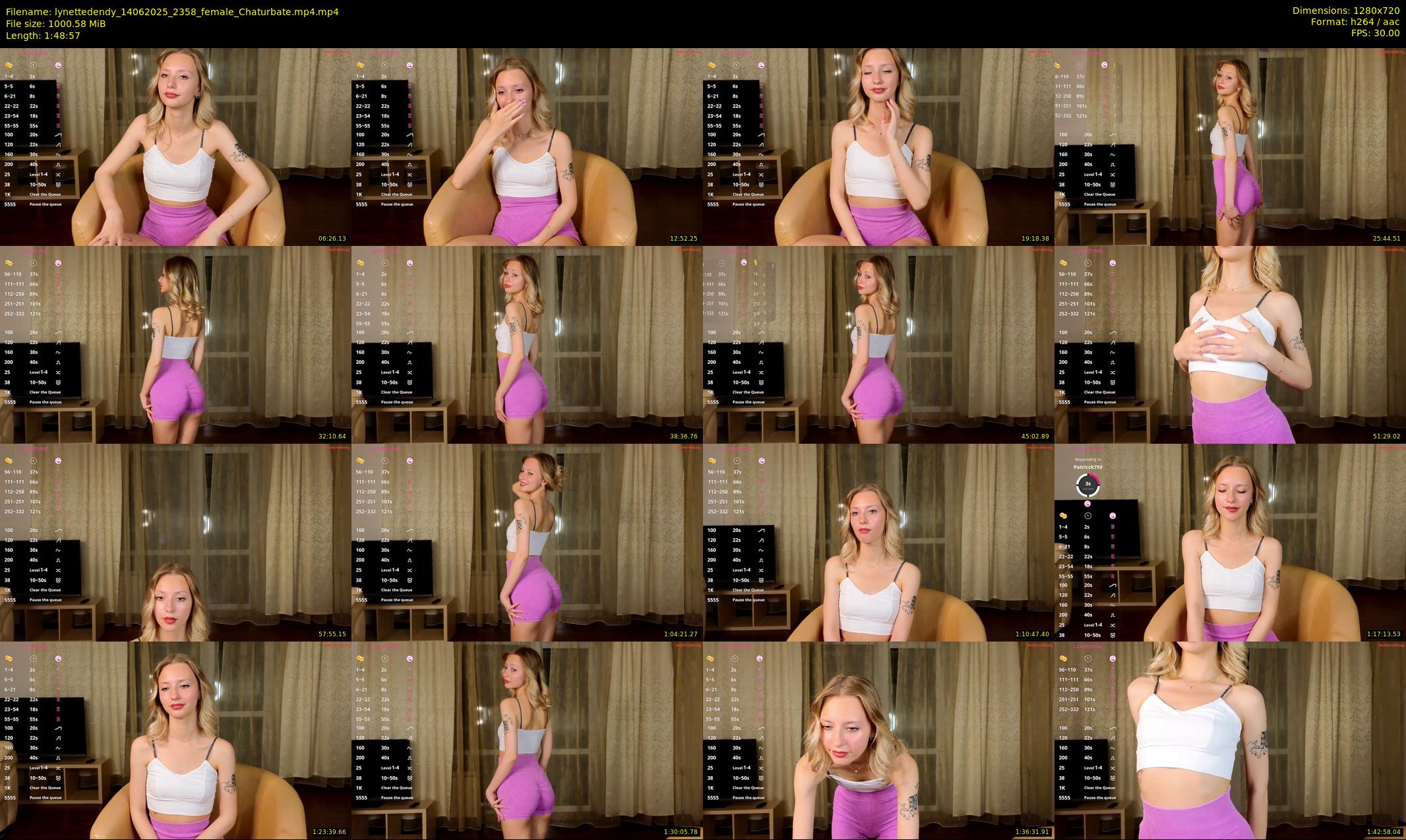 lynettedendy — 109 minute Chaturbate female cam show recording, 720p, Jun 14, 2025