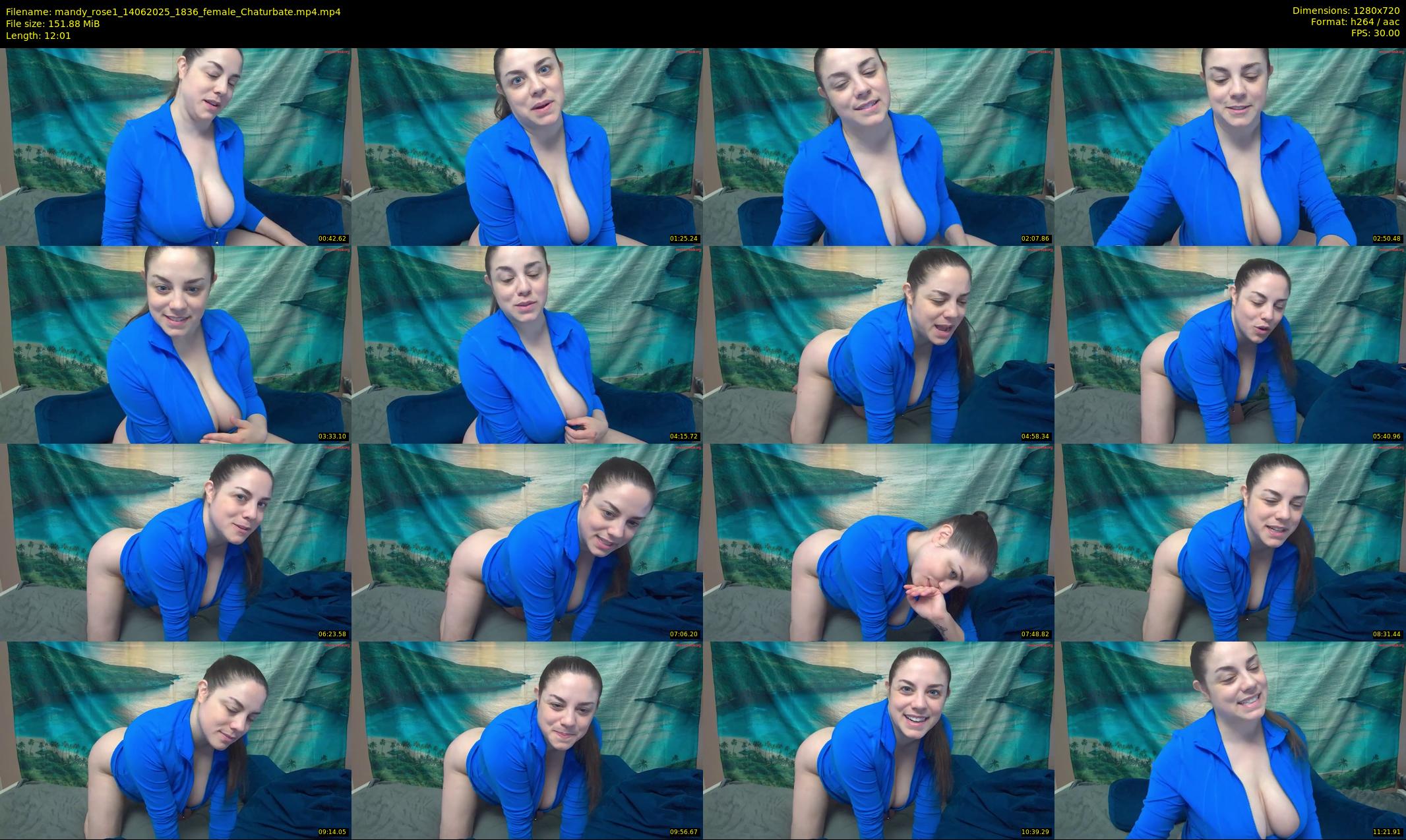 mandy_rose1 — 13 minute Chaturbate female cam show recording, 720p, Jun 14, 2025