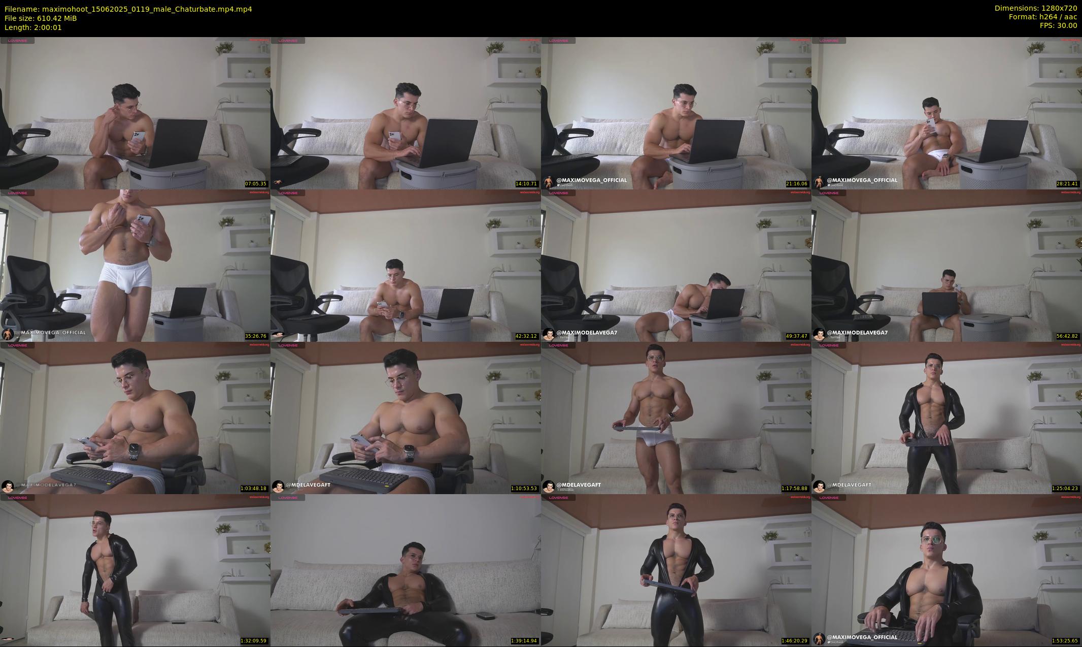 maximohoot — 121 minute Chaturbate male cam show recording, 720p, Jun 15, 2025