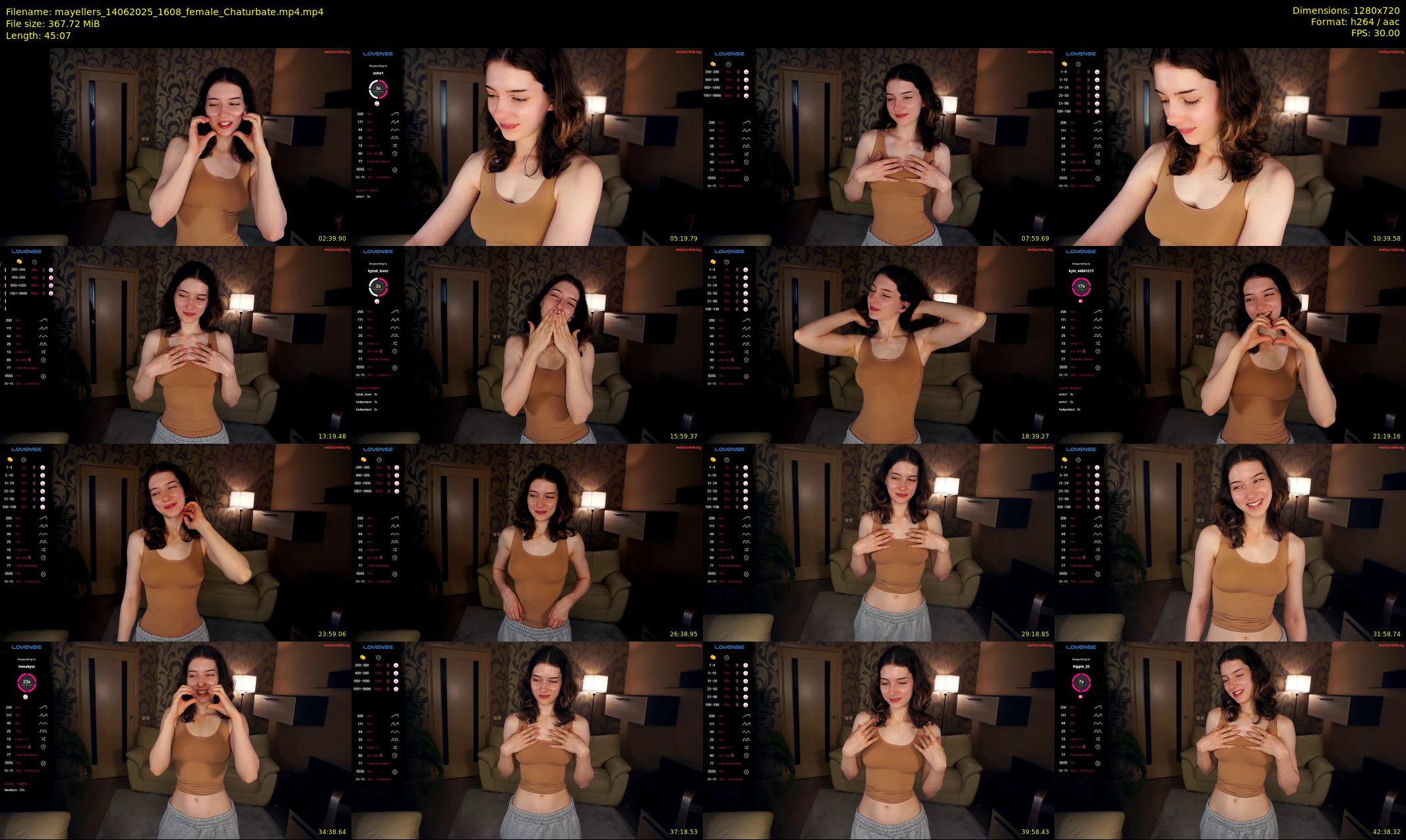 mayellers — 46 minute Chaturbate female cam show recording, 720p, Jun 14, 2025