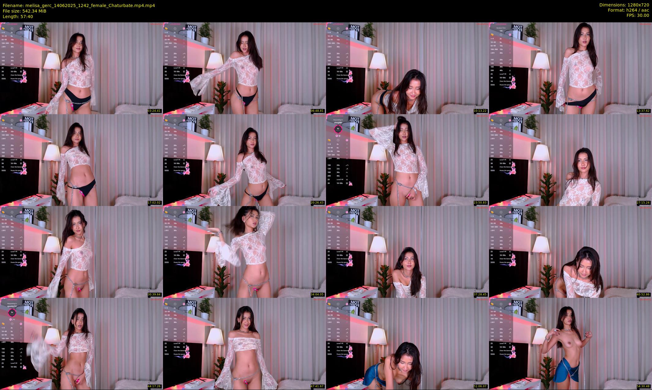 melisa_gerc — 58 minute Chaturbate female cam show recording, 720p, Jun 14, 2025