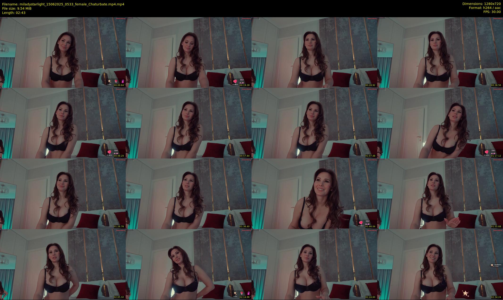 miladystarlight — 3 minute Chaturbate female cam show recording, 720p, Jun 15, 2025