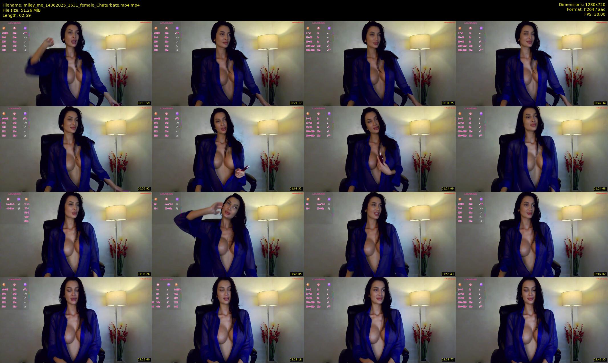 miley_me — 3 minute Chaturbate female cam show recording, 720p, Jun 14, 2025