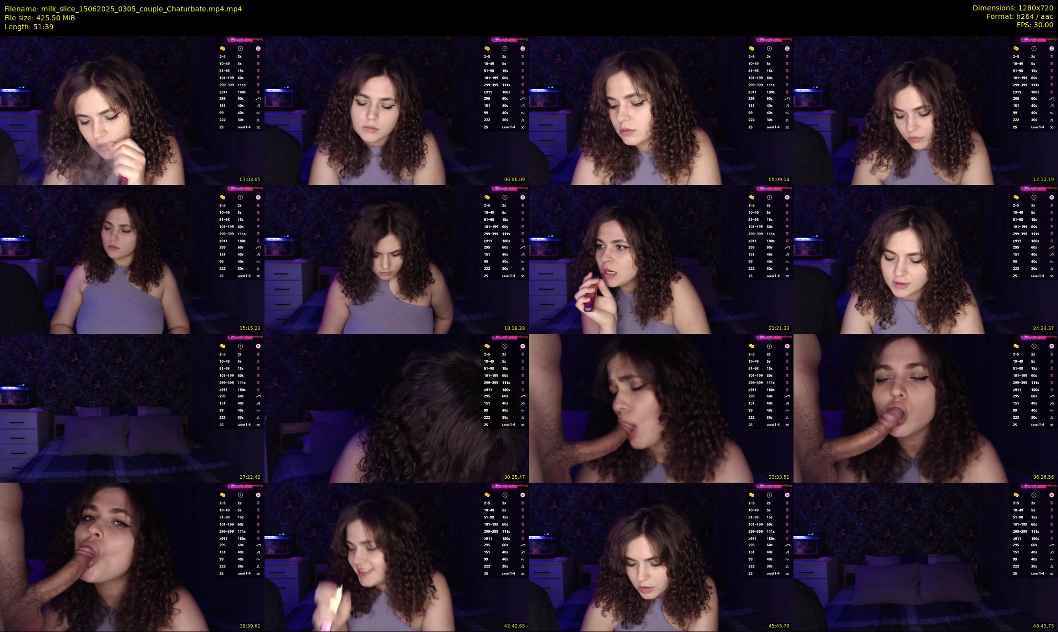 milk_slice — 52 minute Chaturbate couple cam show recording, 720p, Jun 15, 2025