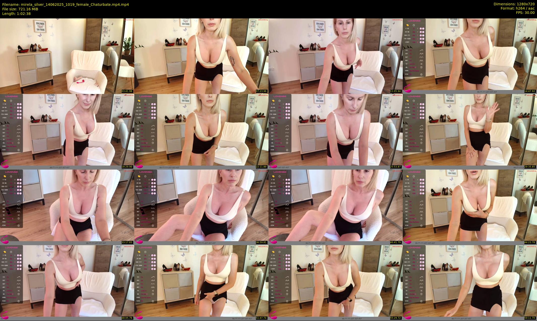 mirela_silver — 63 minute Chaturbate female cam show recording, 720p, Jun 14, 2025