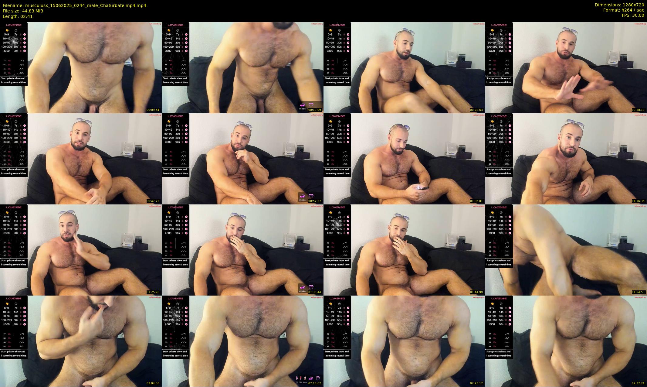 musculusx — 3 minute Chaturbate male cam show recording, 720p, Jun 15, 2025